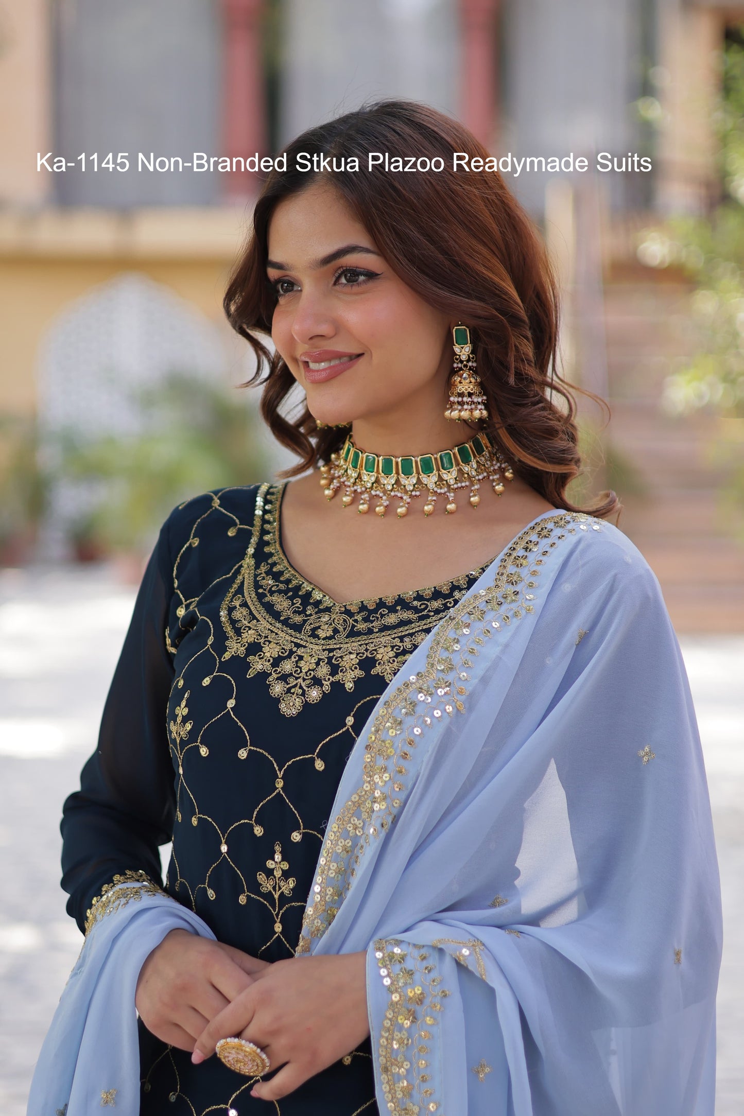 Ka-1145 Non-Branded Stkua Plazoo Readymade Suits