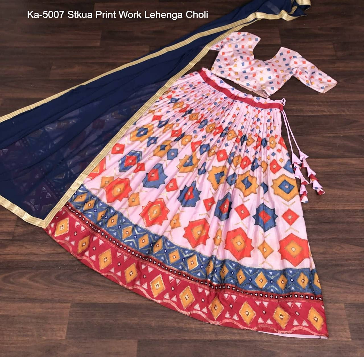 Ka-5007 Stkua Print Work Lehenga Choli