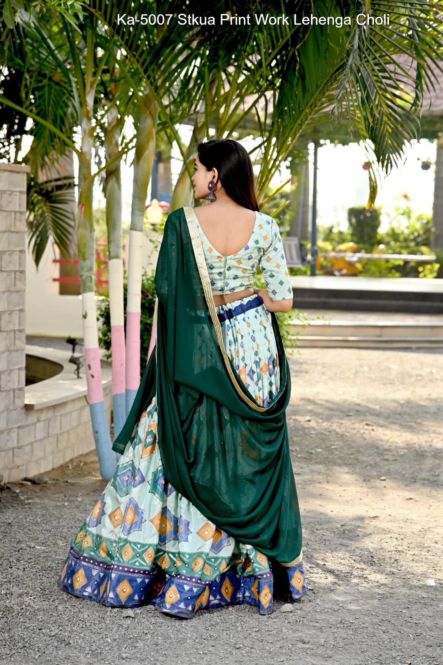 Ka-5007 Stkua Print Work Lehenga Choli