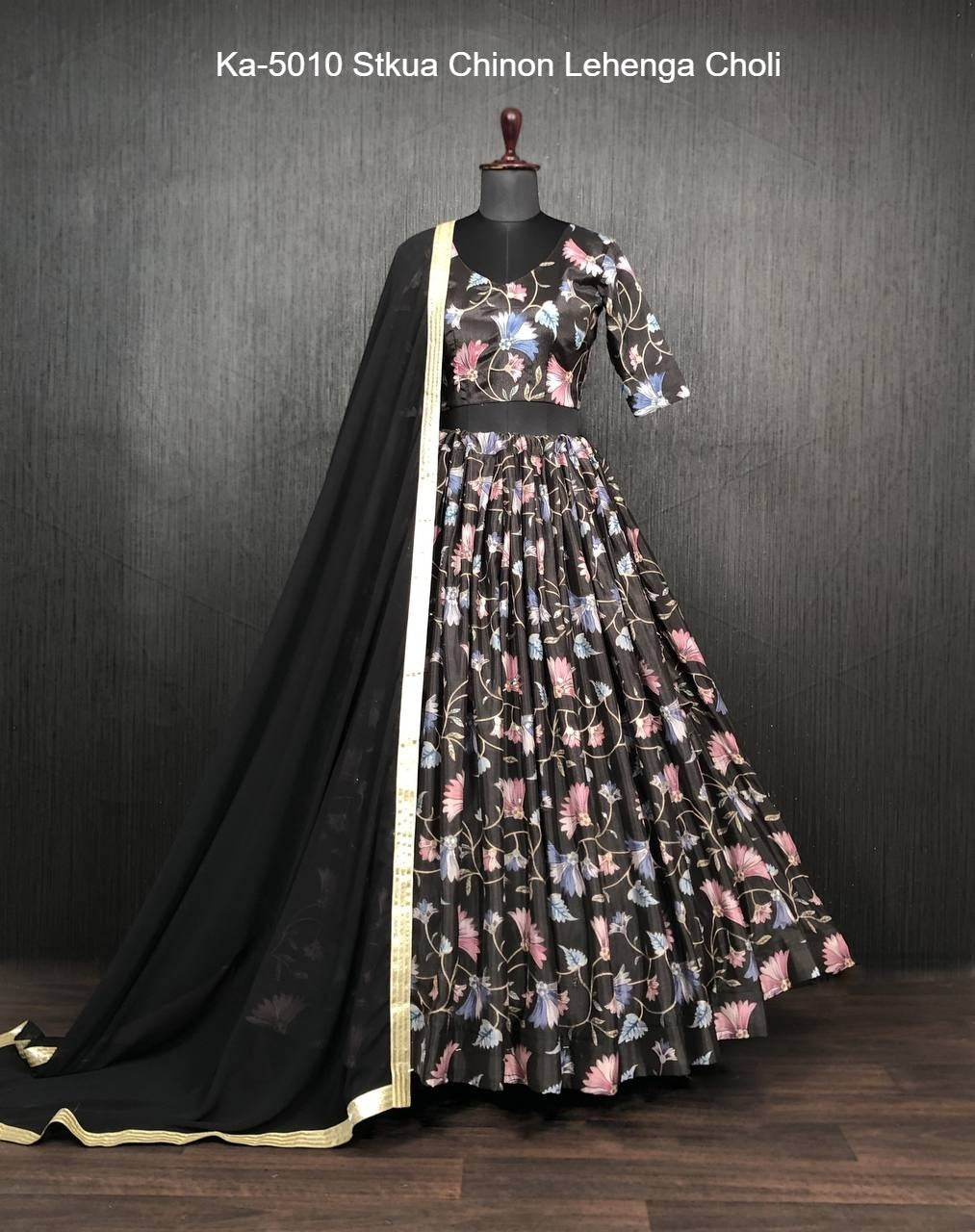 Ka-5010 Stkua Chinon Lehenga Choli