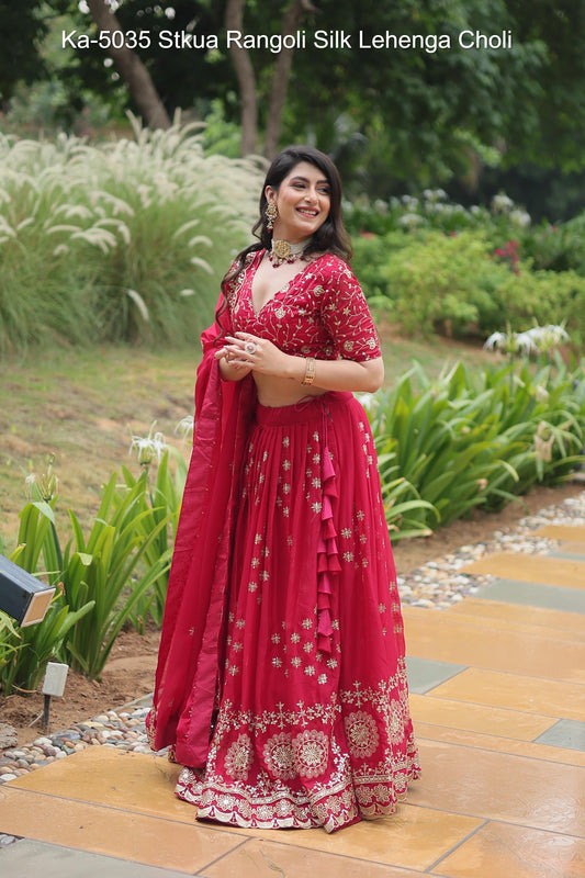 Ka-5035 Stkua Rangoli Silk Lehenga Choli