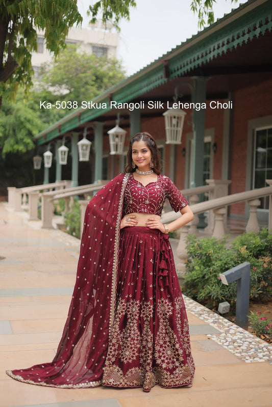 Ka-5038 Stkua Rangoli Silk Lehenga Choli