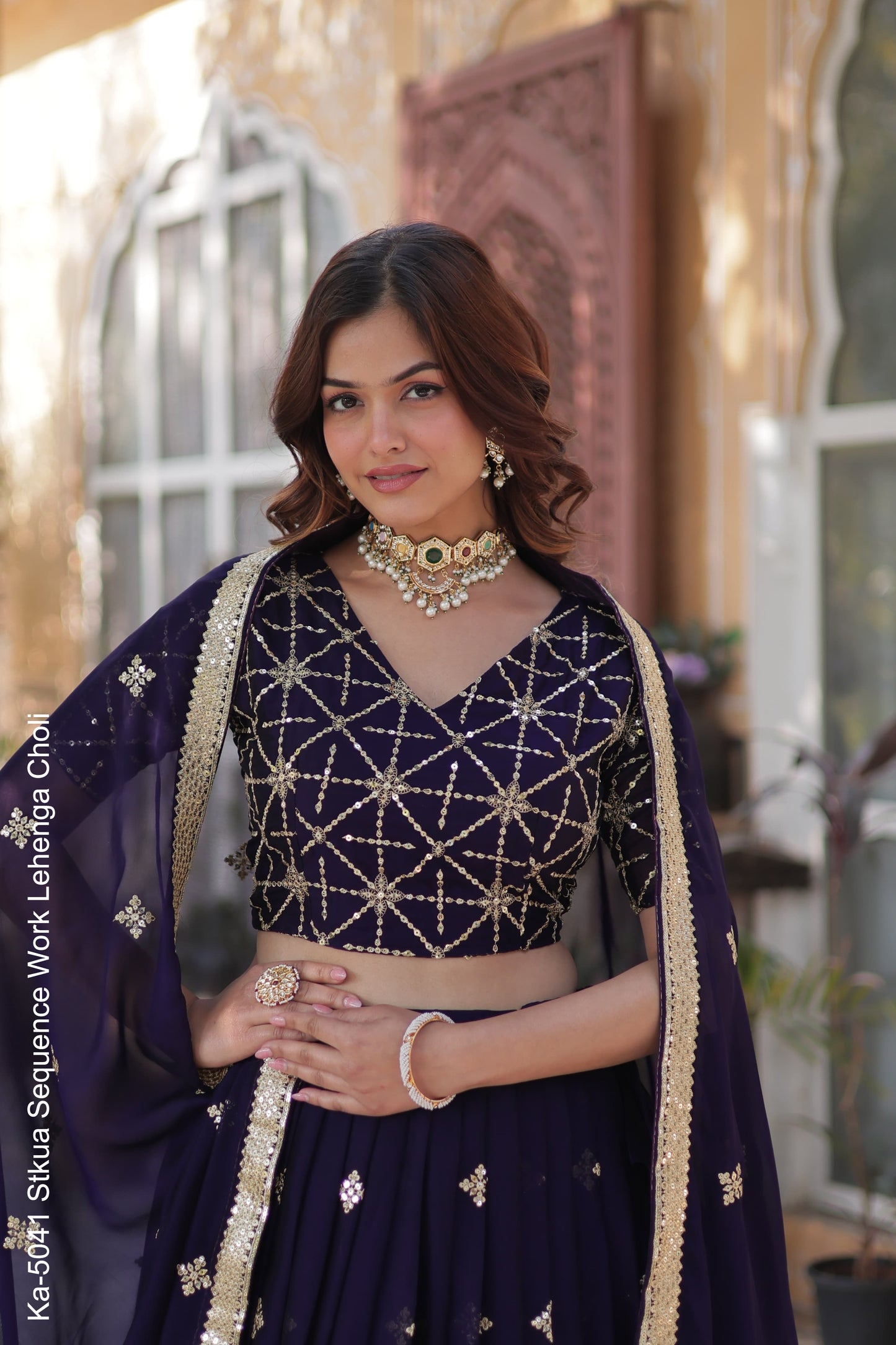 Ka-5041 Stkua Sequence Work Lehenga Choli