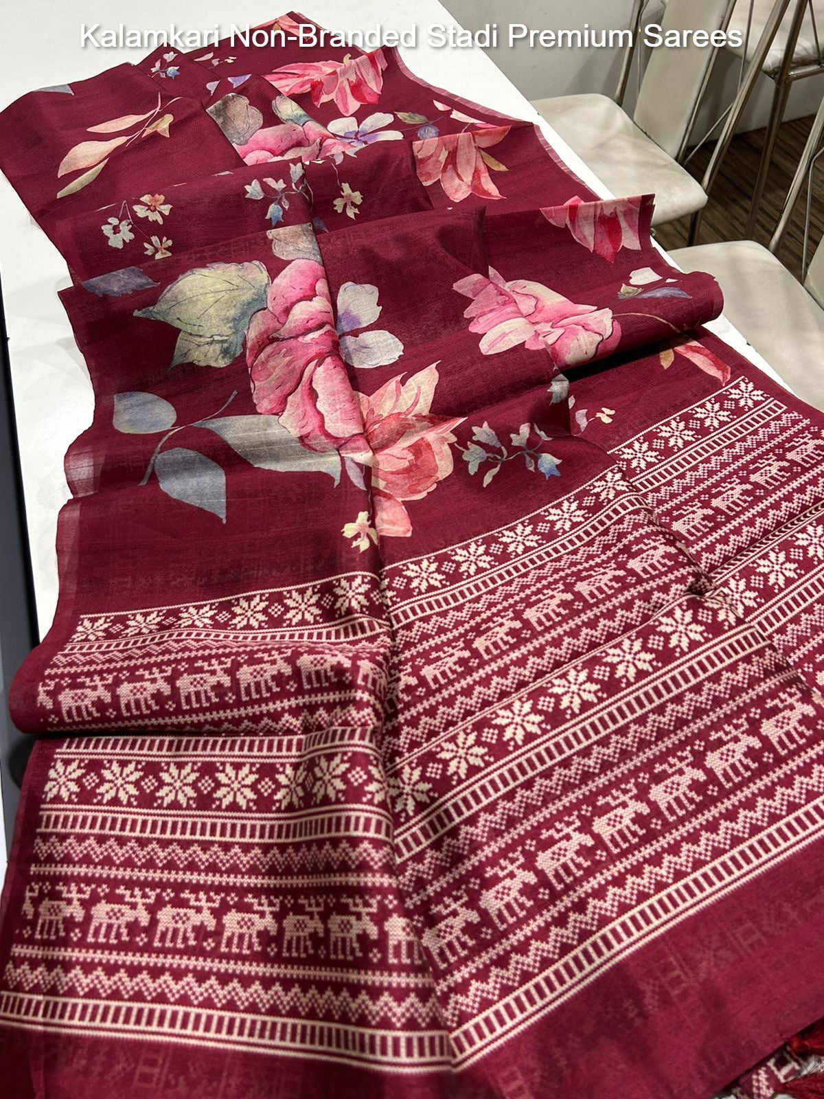 Kalamkari Non-Branded Stadi Premium Sarees