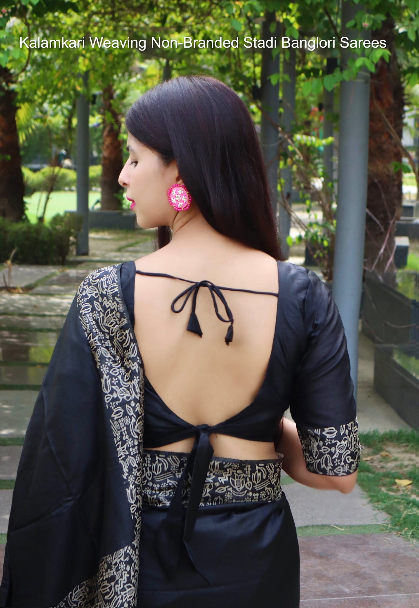 Kalamkari Weaving Non-Branded Stadi Banglori Sarees