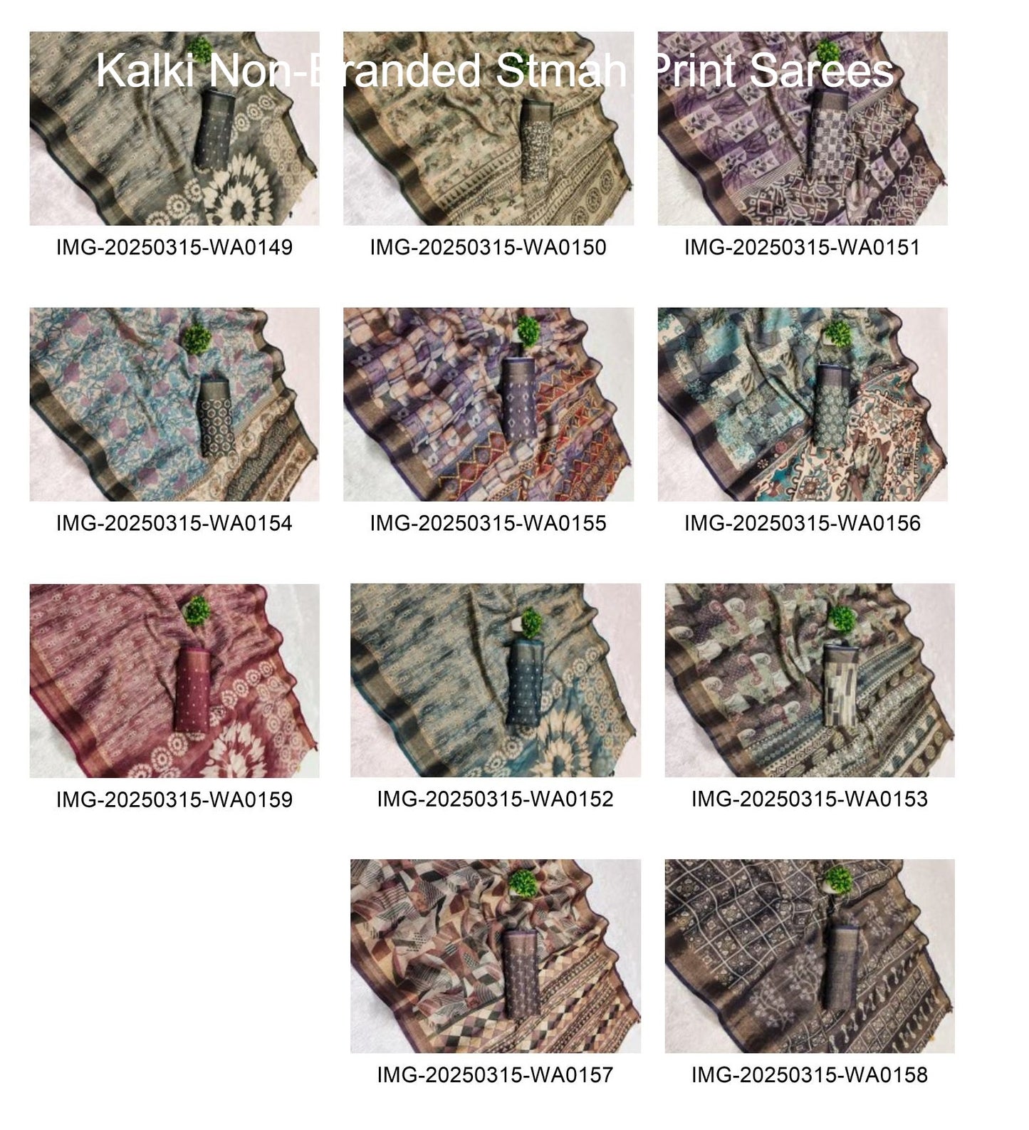 Kalki Non-Branded Stmah Print Sarees