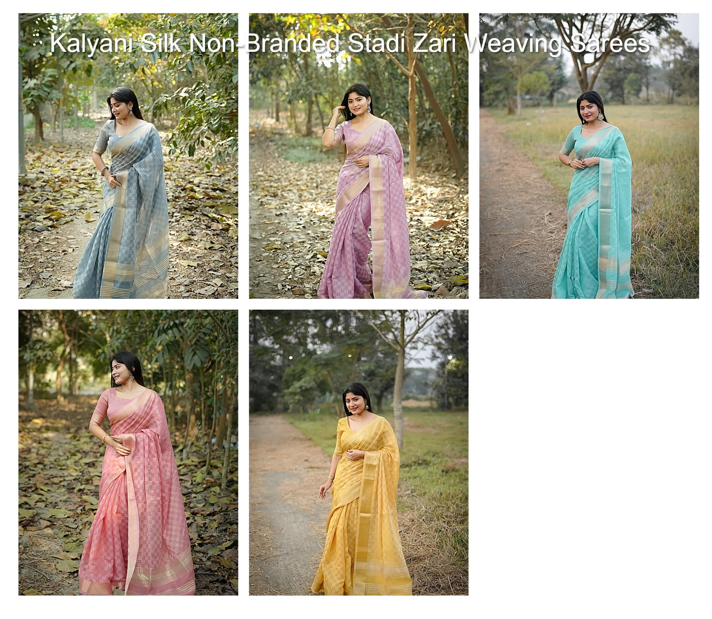 Kalyani Silk Non-Branded Stadi Zari Weaving Sarees