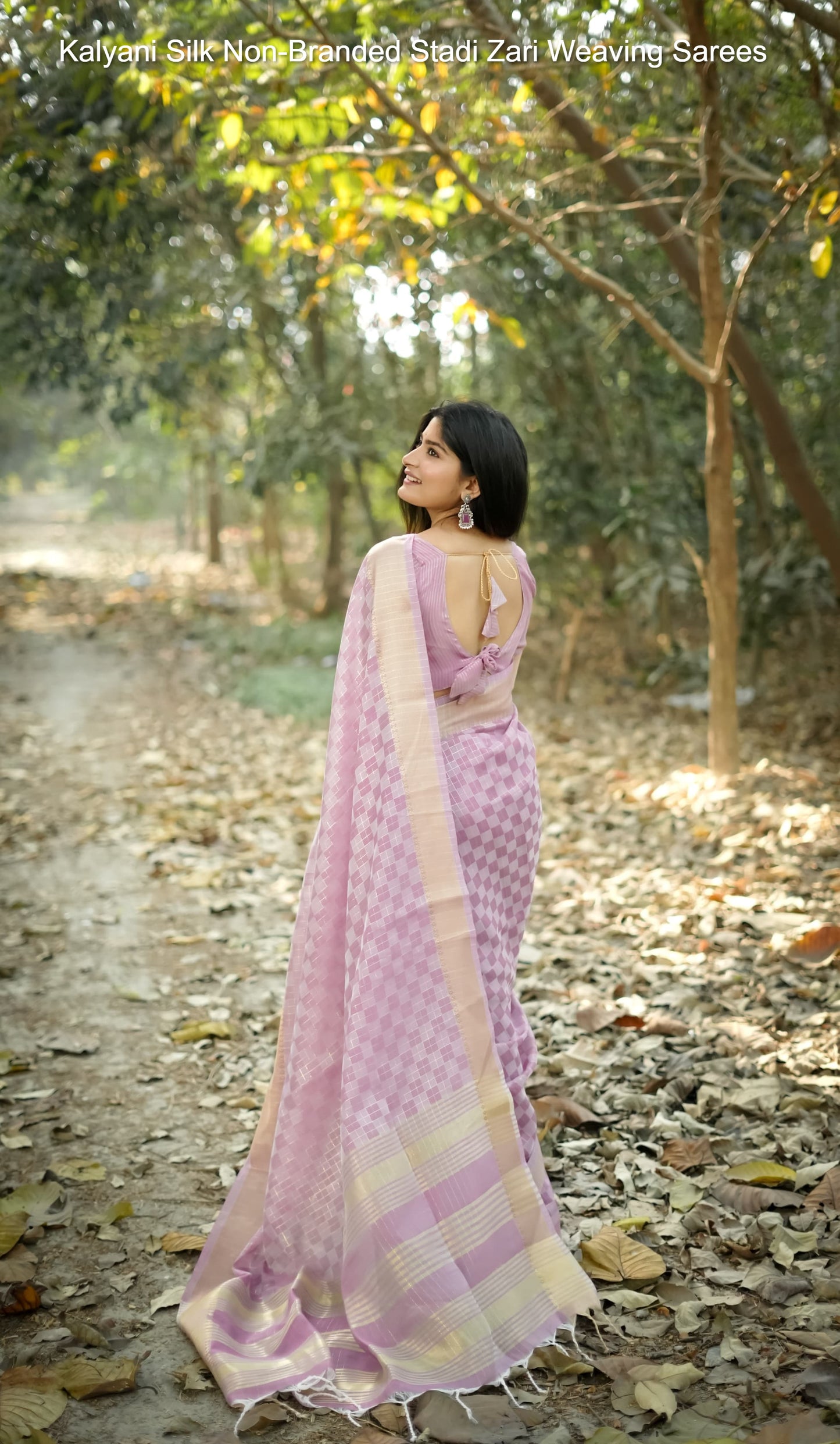 Kalyani Silk Non-Branded Stadi Zari Weaving Sarees