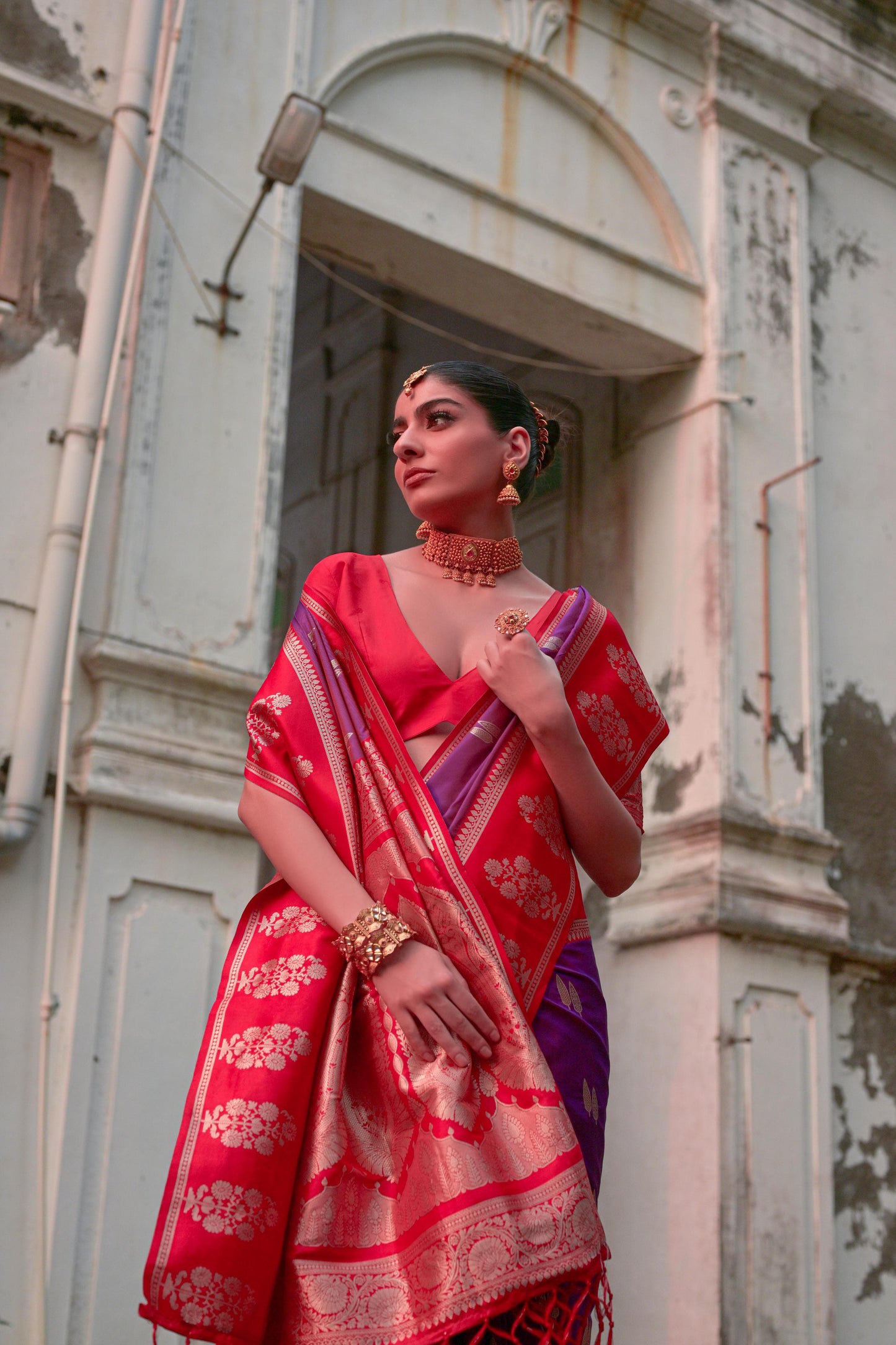 Kanchi Border 106 Non-Branded Stwea Banarasi Silk Sarees