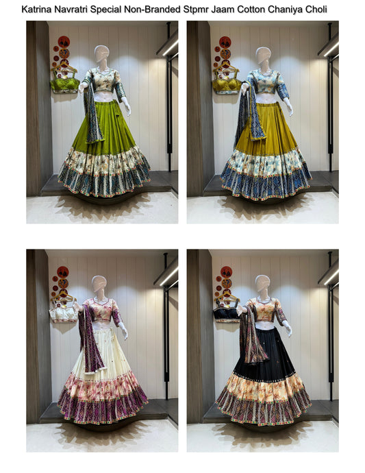 Katrina Navratri Special Non-Branded Stpmr Jaam Cotton Chaniya Choli