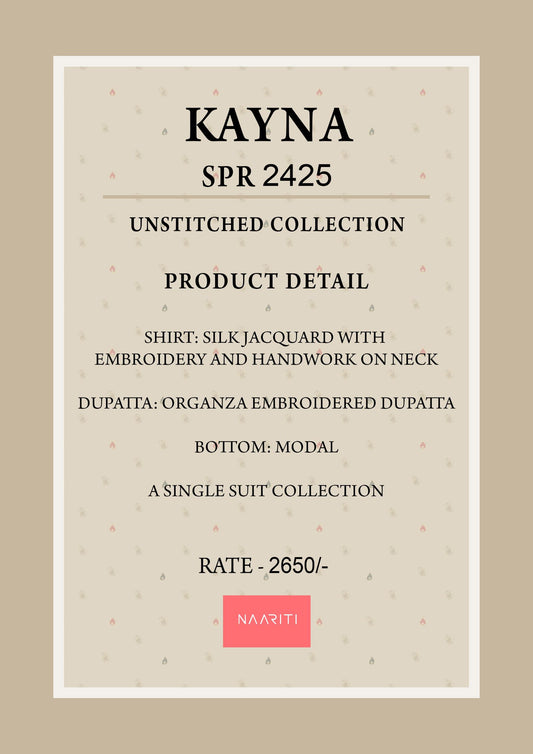 Kayna Naariti Silk Unstitched Suits