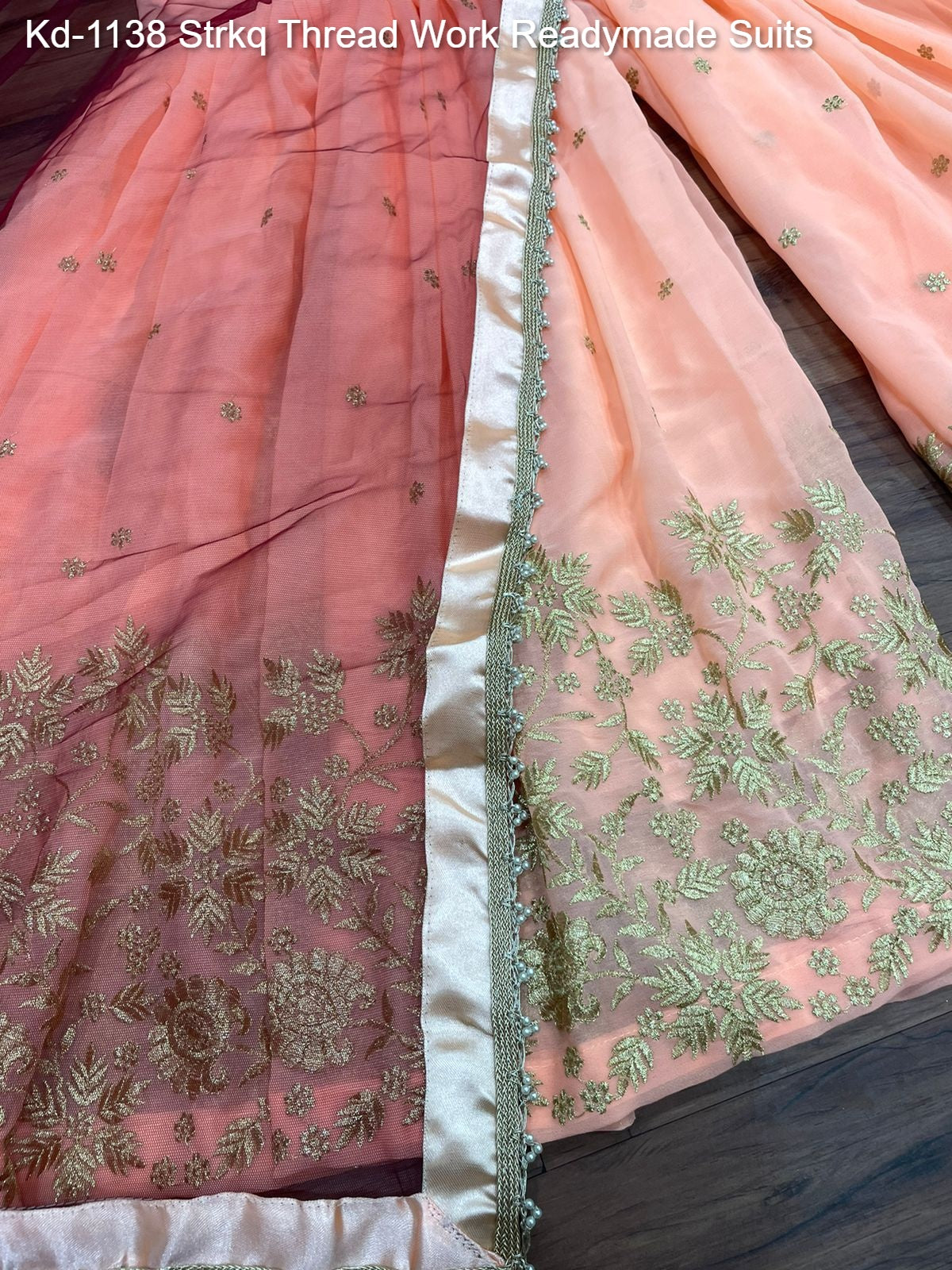 Kd-1138 Strkq Thread Work Readymade Suits