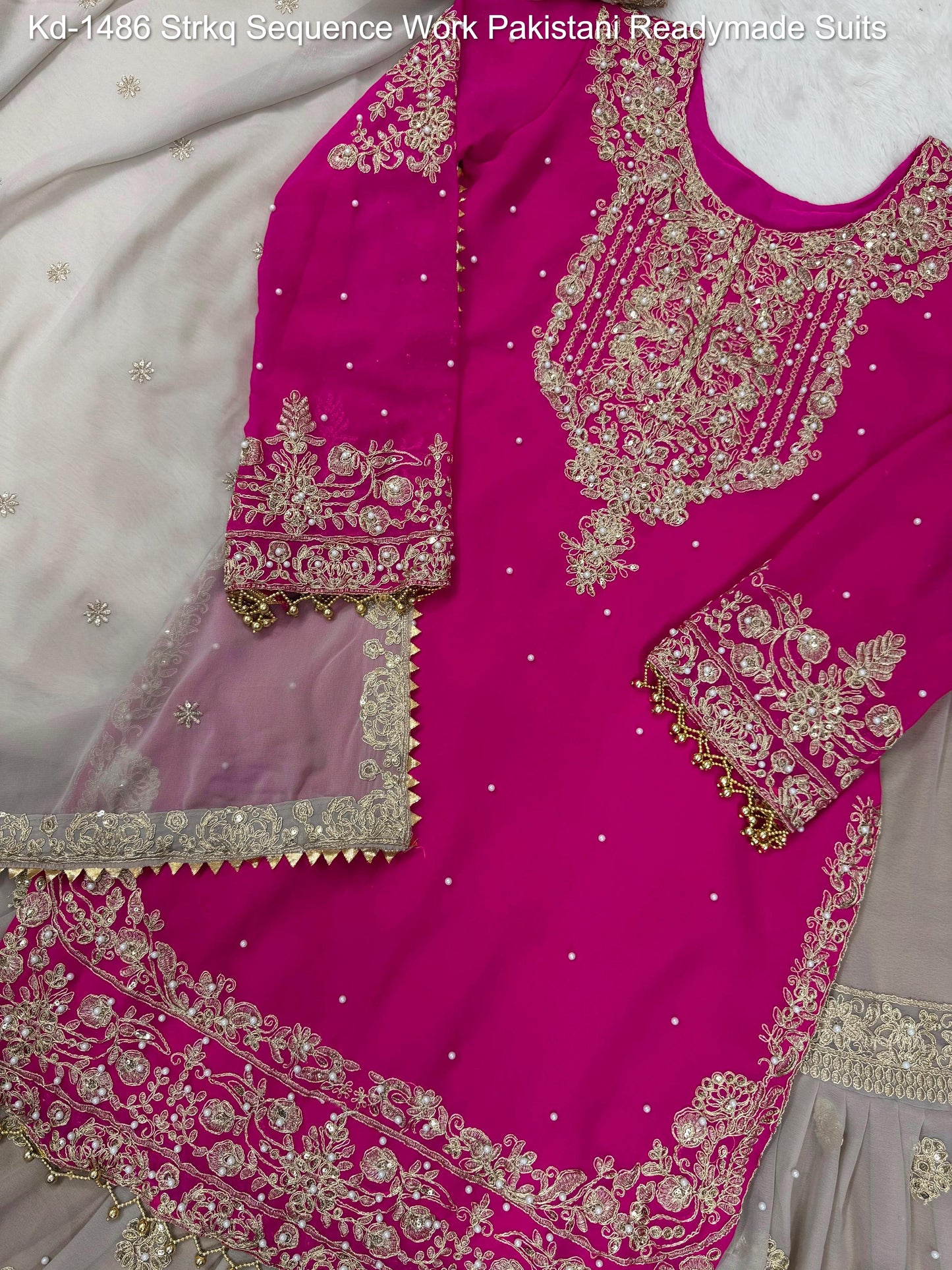Kd-1486 Strkq Sequence Work Pakistani Readymade Suits