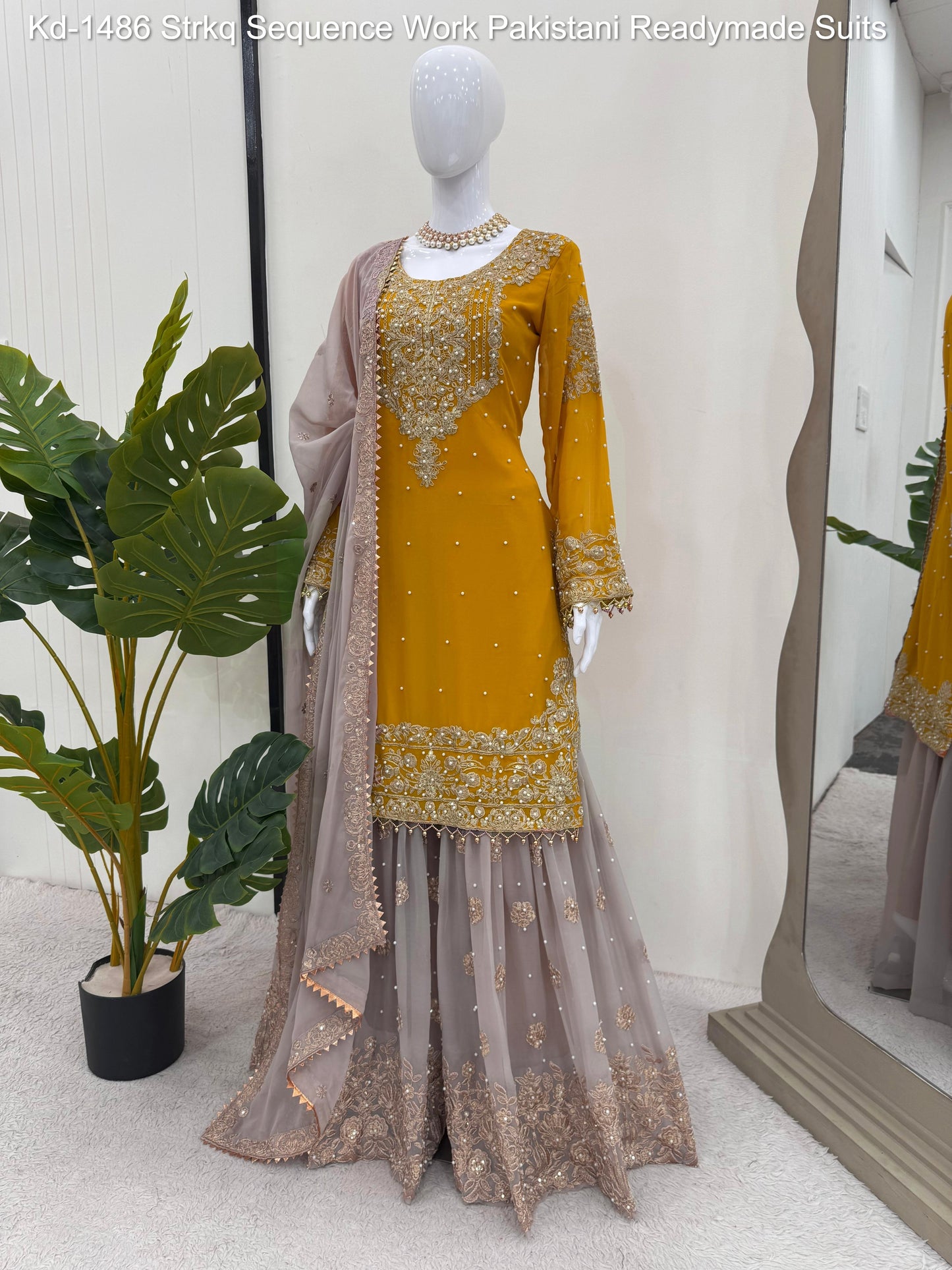 Kd-1486 Strkq Sequence Work Pakistani Readymade Suits