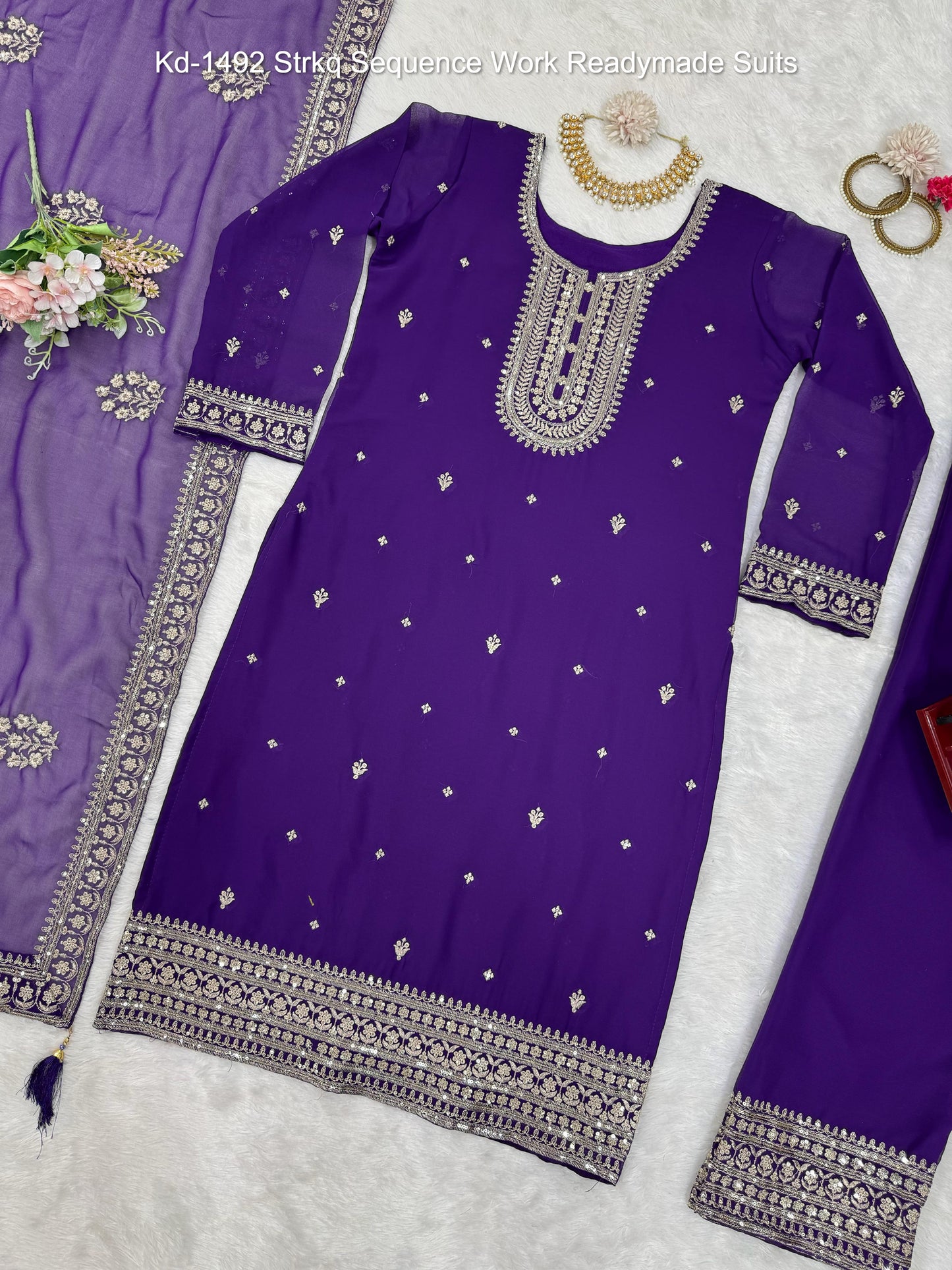 Kd-1492 Strkq Sequence Work Readymade Suits