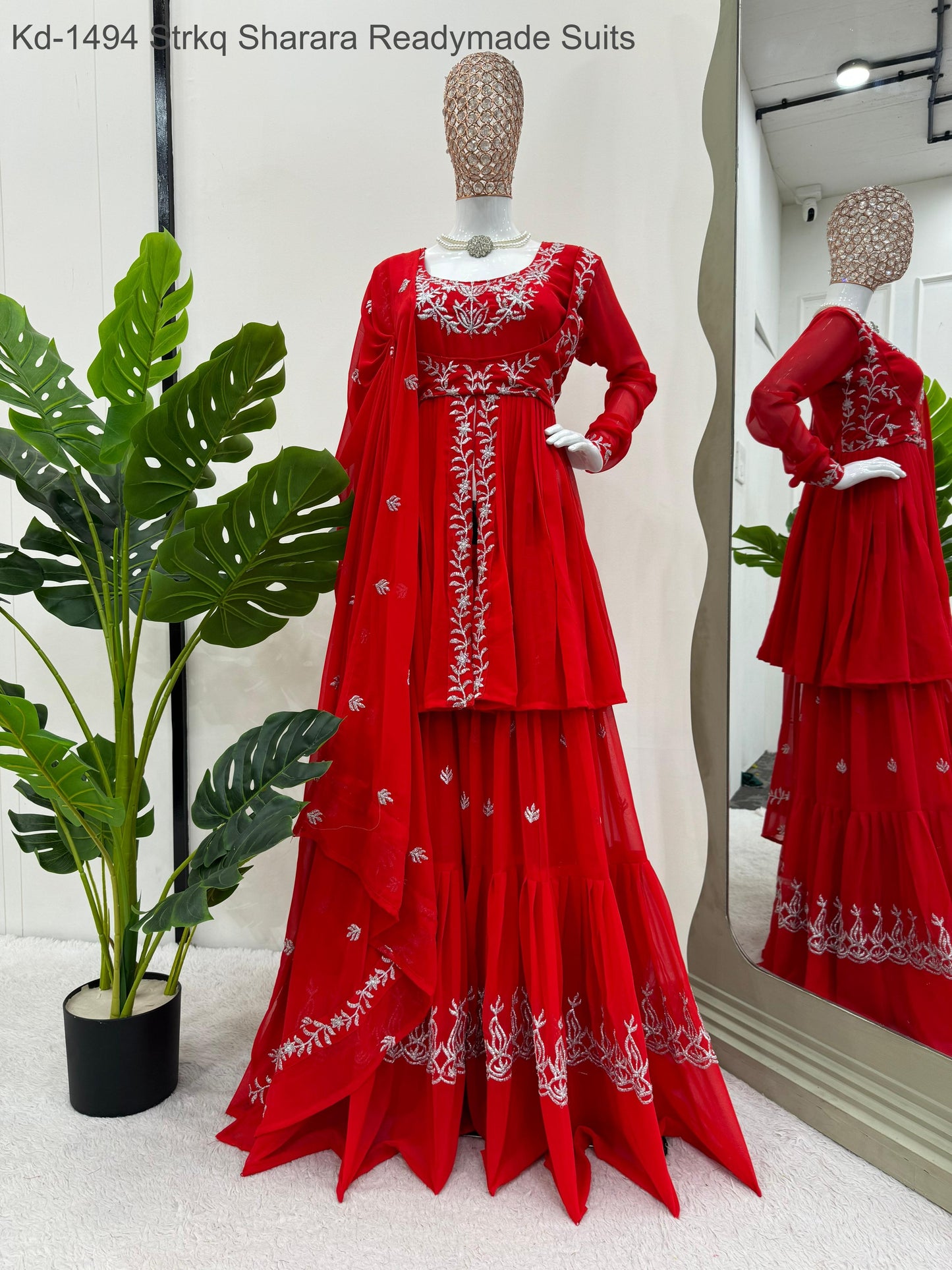 Kd-1494 Strkq Sharara Readymade Suits