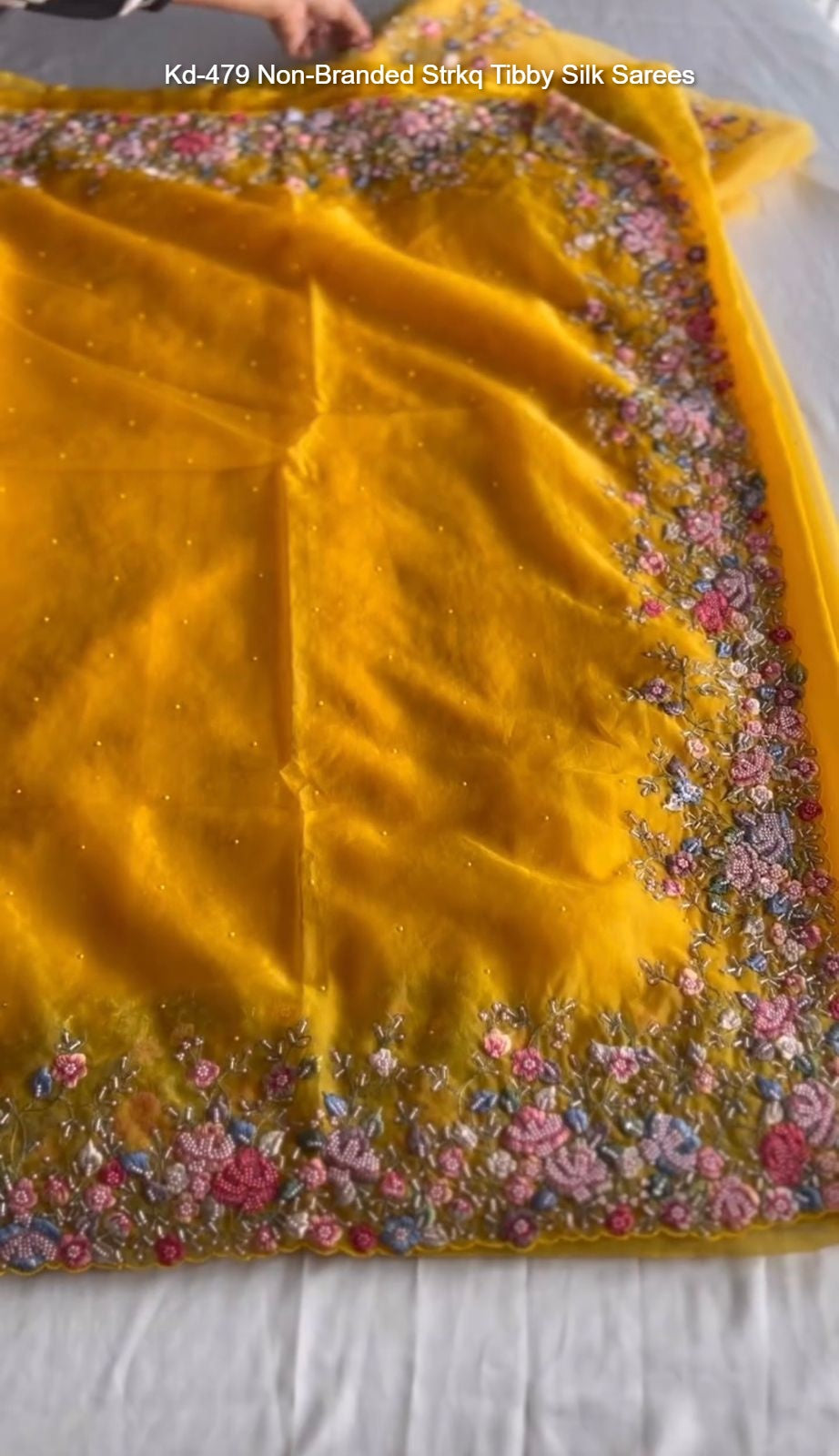 Kd-479 Non-Branded Strkq Tibby Silk Sarees