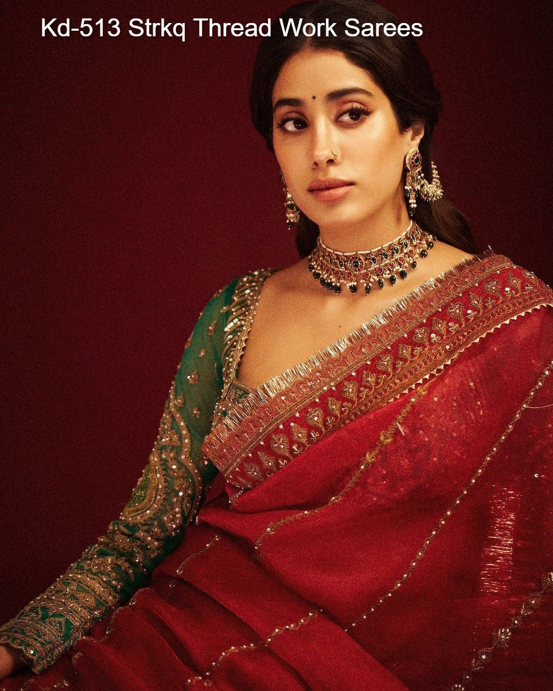 Kd-513 Strkq Thread Work Sarees