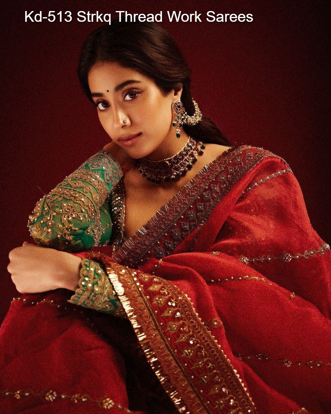 Kd-513 Strkq Thread Work Sarees