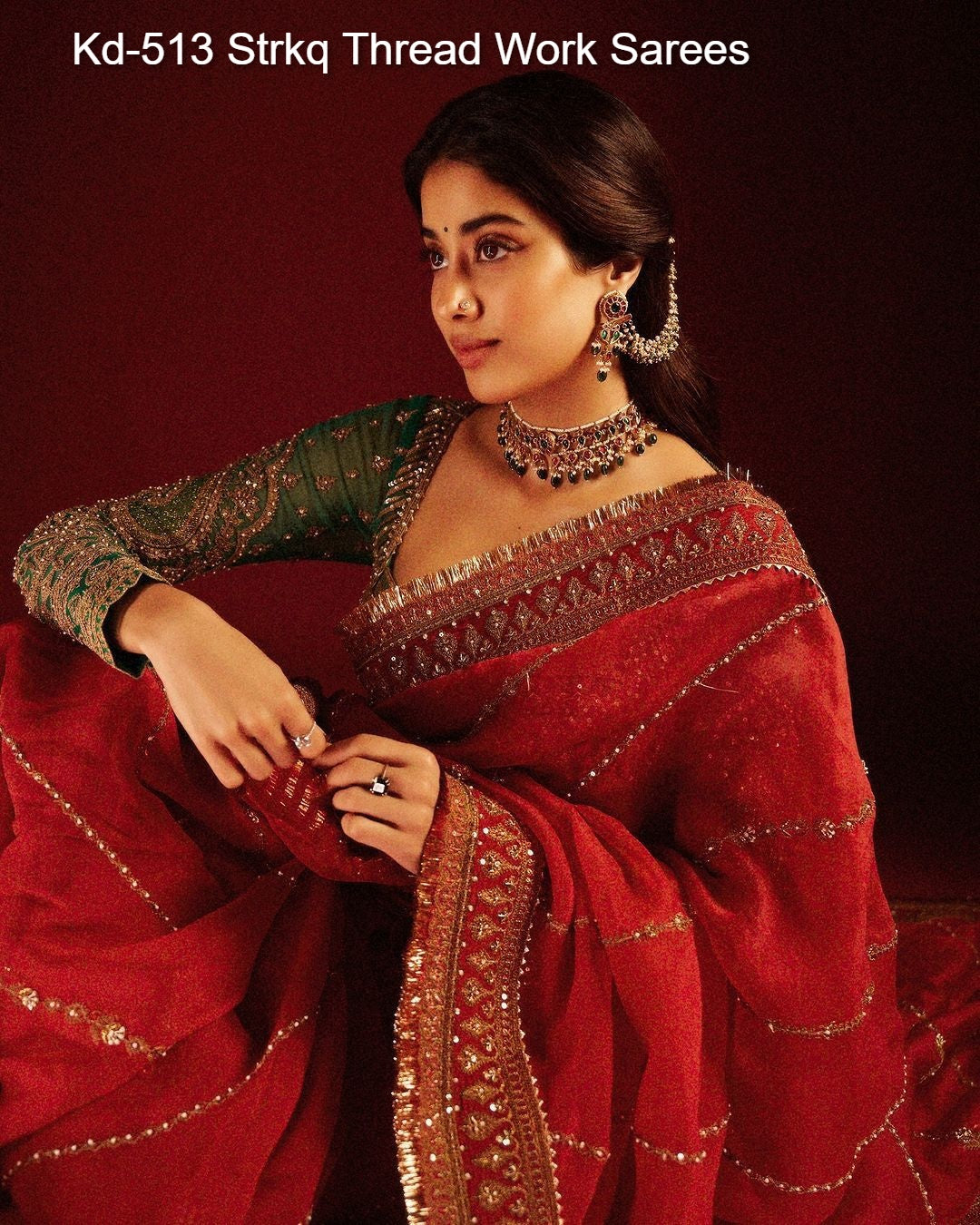 Kd-513 Strkq Thread Work Sarees