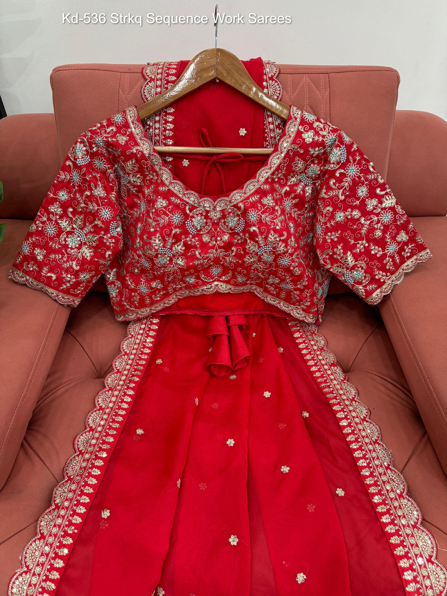 Kd-536 Strkq Sequence Work Sarees