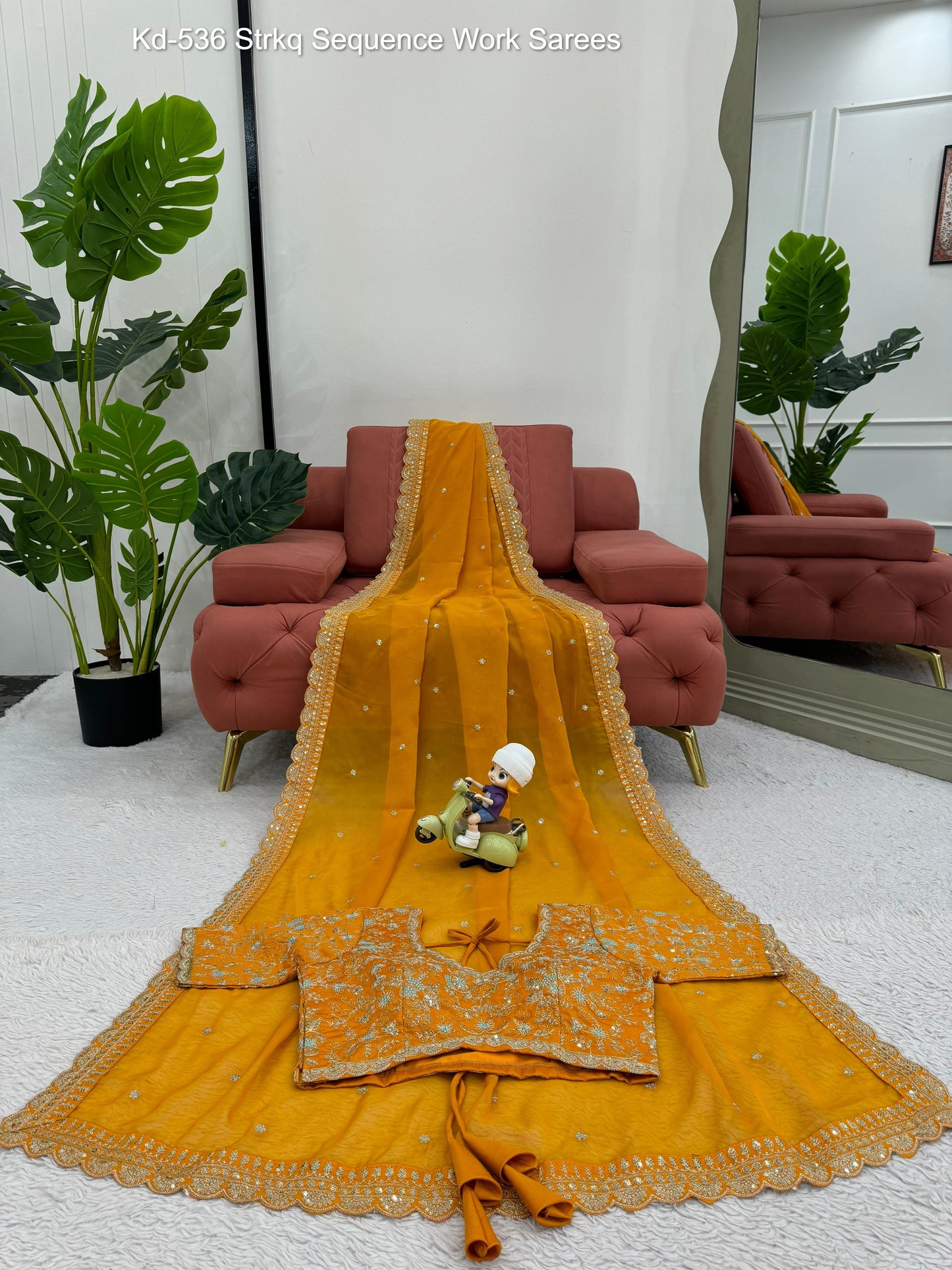 Kd-536 Strkq Sequence Work Sarees