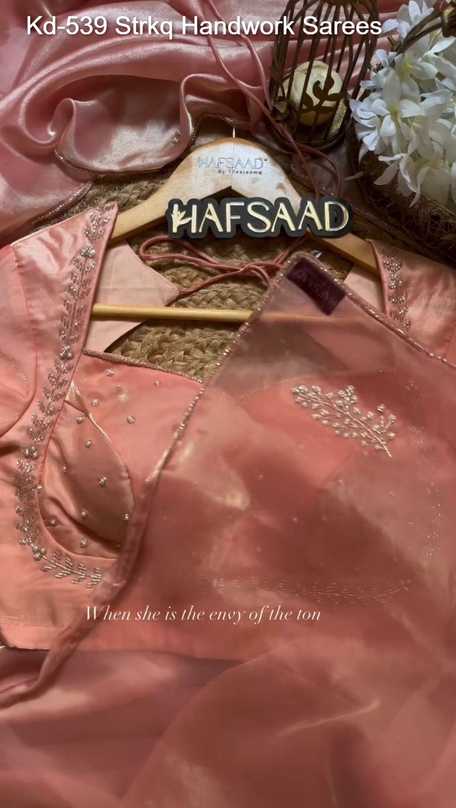 Kd-539 Strkq Handwork Sarees