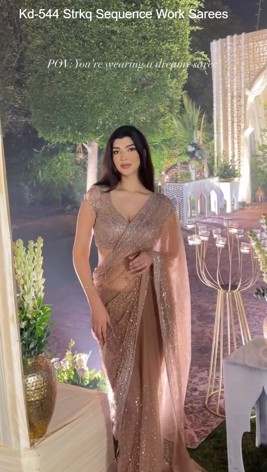 Kd-544 Strkq Sequence Work Sarees