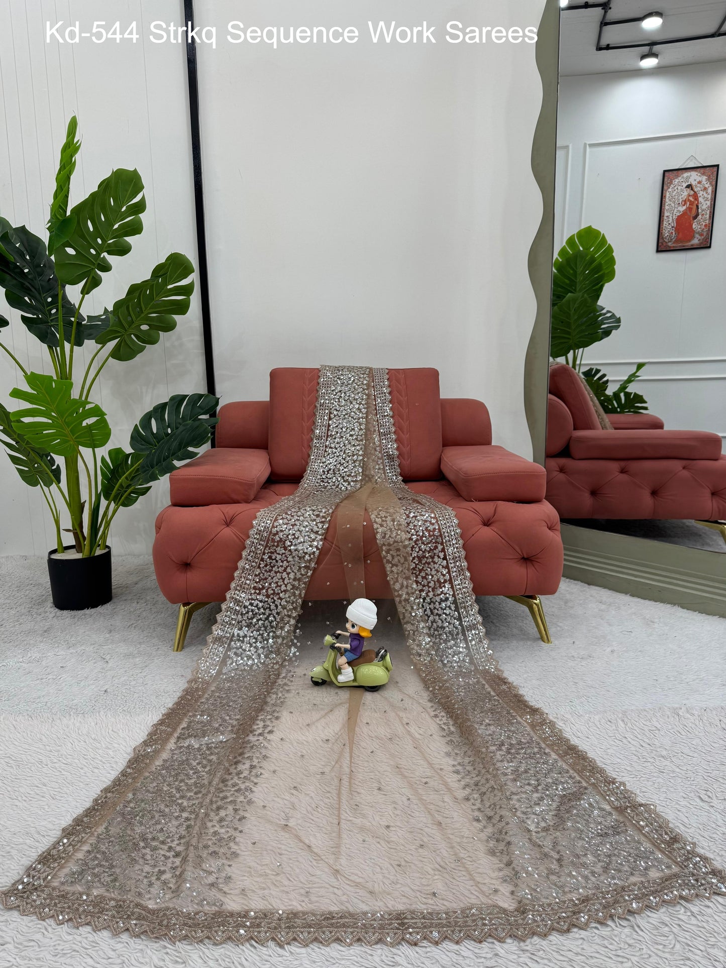 Kd-544 Strkq Sequence Work Sarees