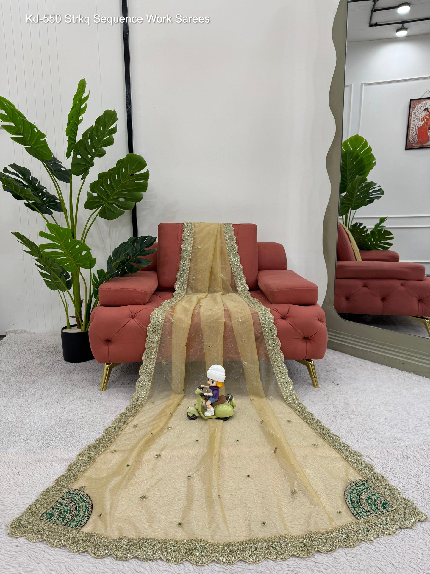 Kd-550 Strkq Sequence Work Sarees