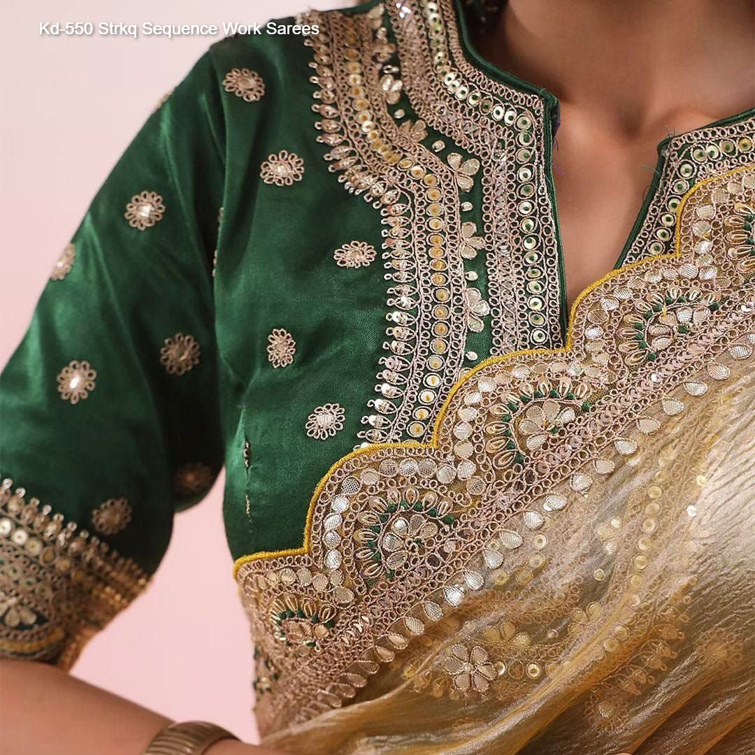 Kd-550 Strkq Sequence Work Sarees
