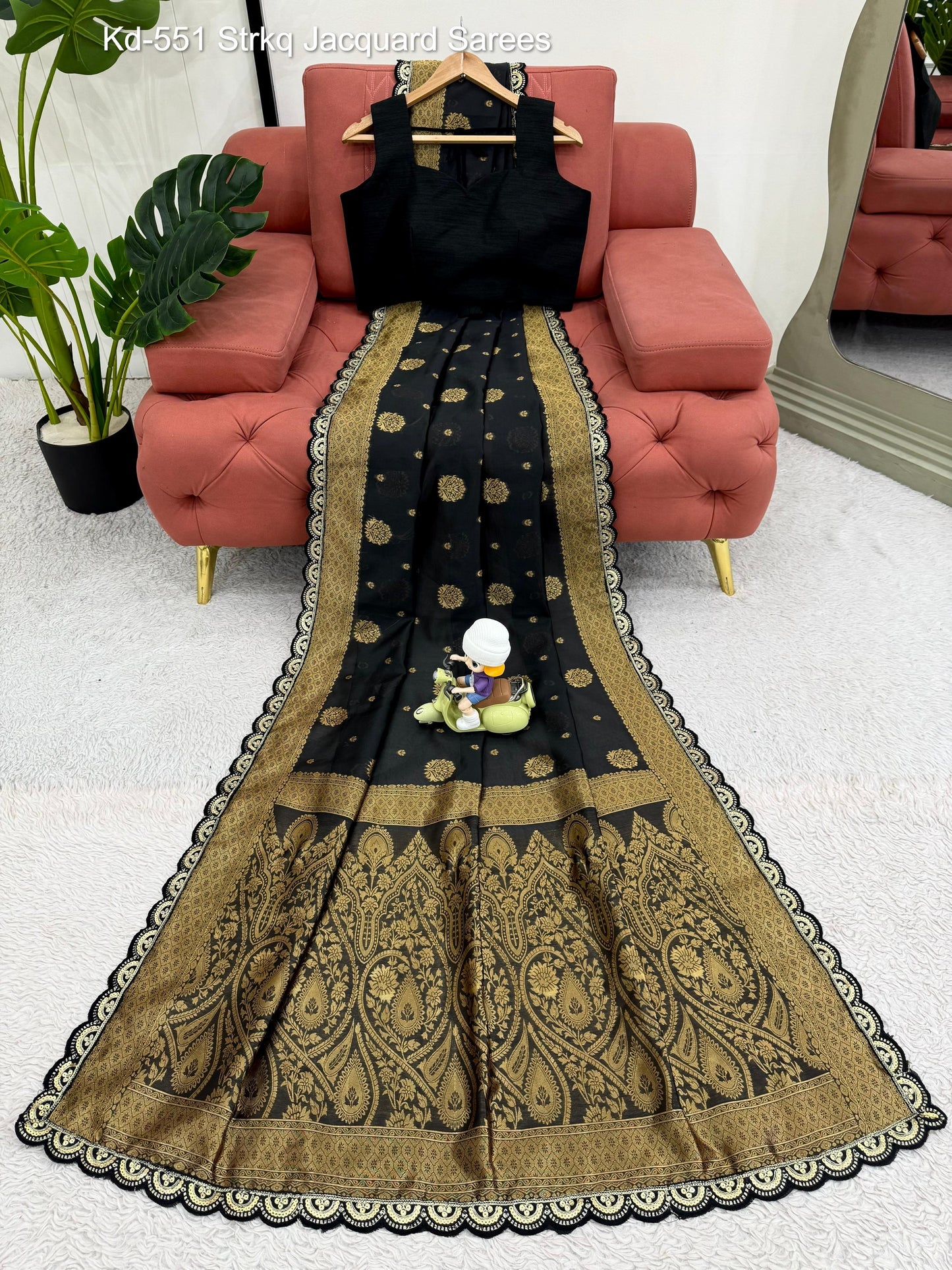 Kd-551 Strkq Jacquard Sarees
