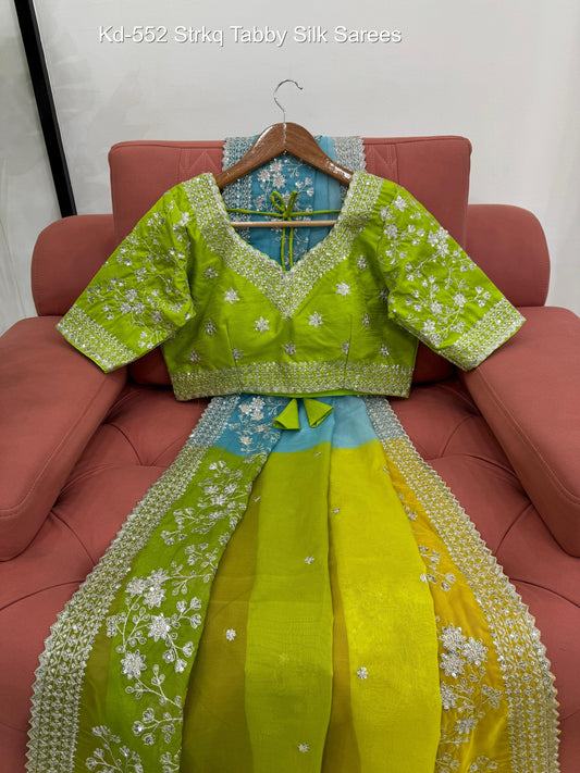 Kd-552 Strkq Tabby Silk Sarees