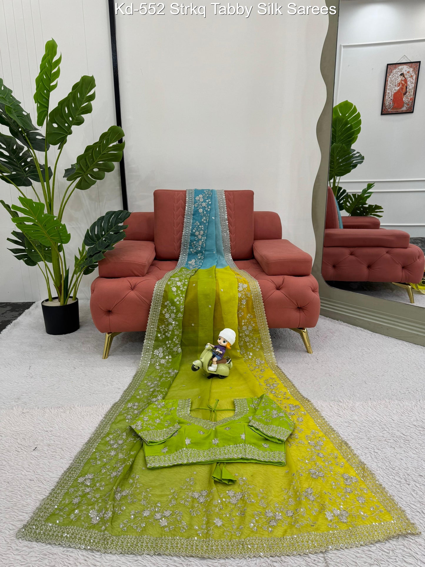 Kd-552 Strkq Tabby Silk Sarees