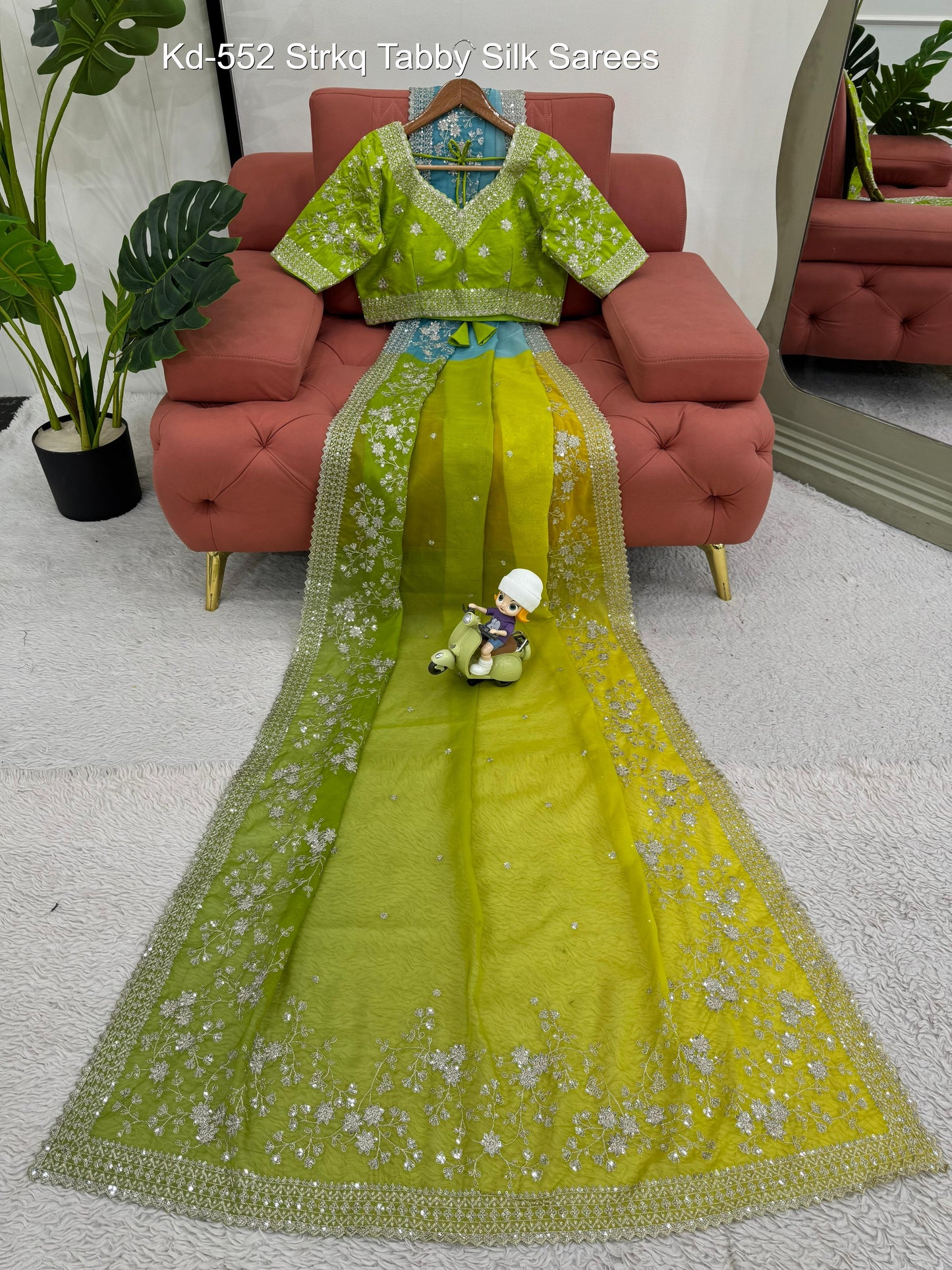 Kd-552 Strkq Tabby Silk Sarees