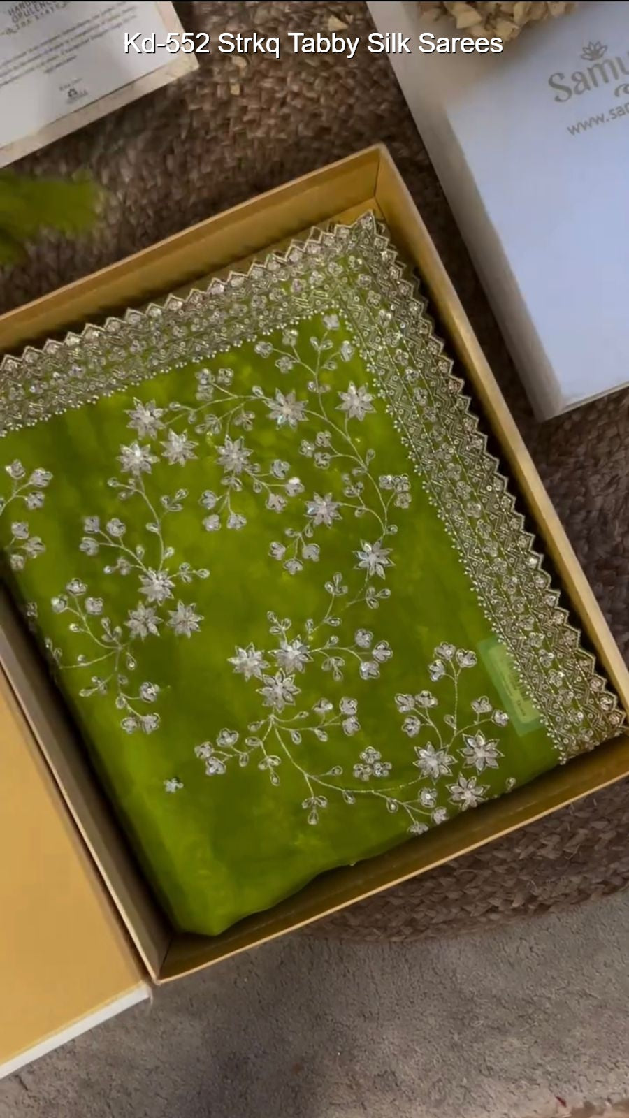 Kd-552 Strkq Tabby Silk Sarees