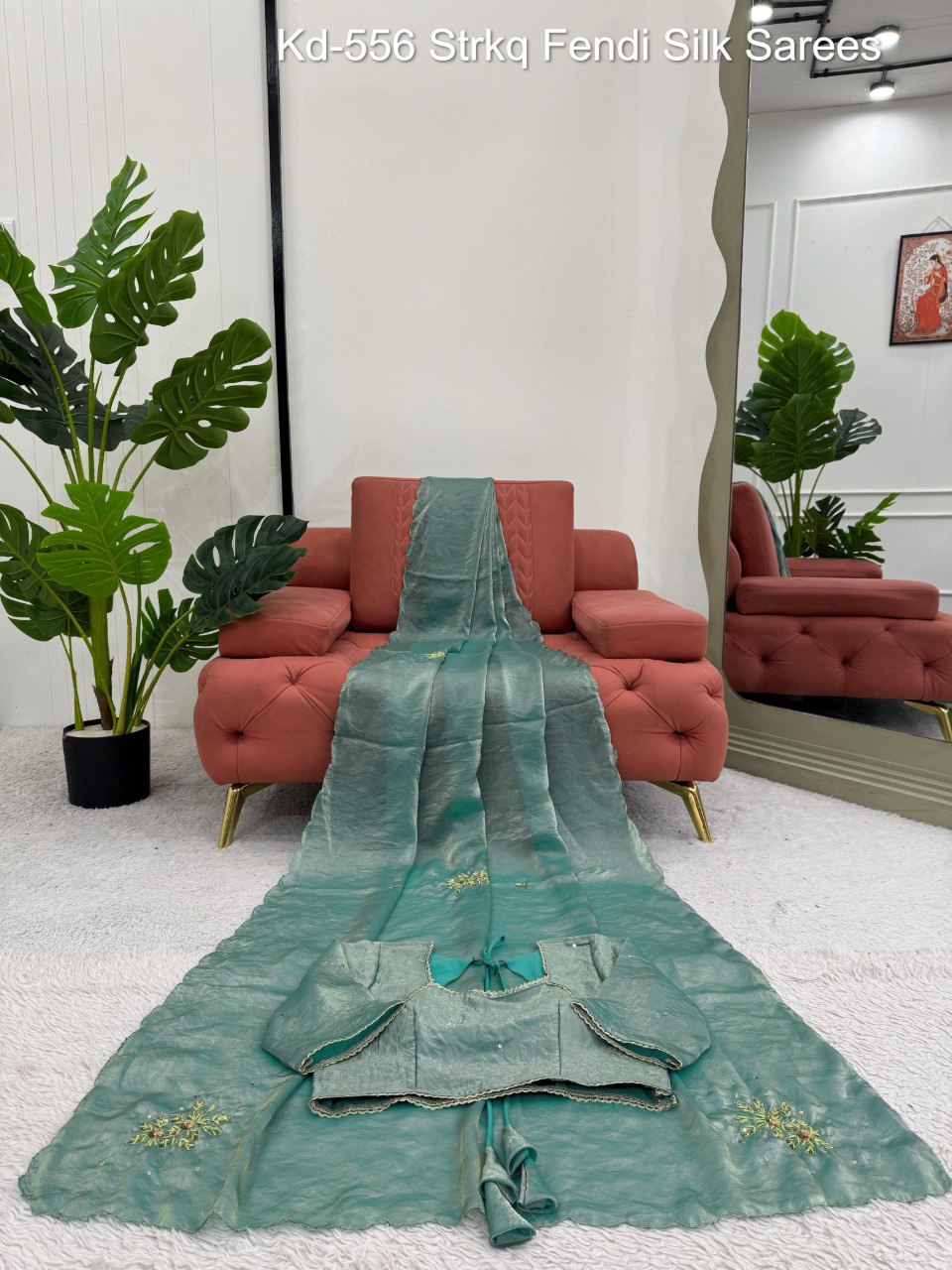 Kd-556 Strkq Fendi Silk Sarees