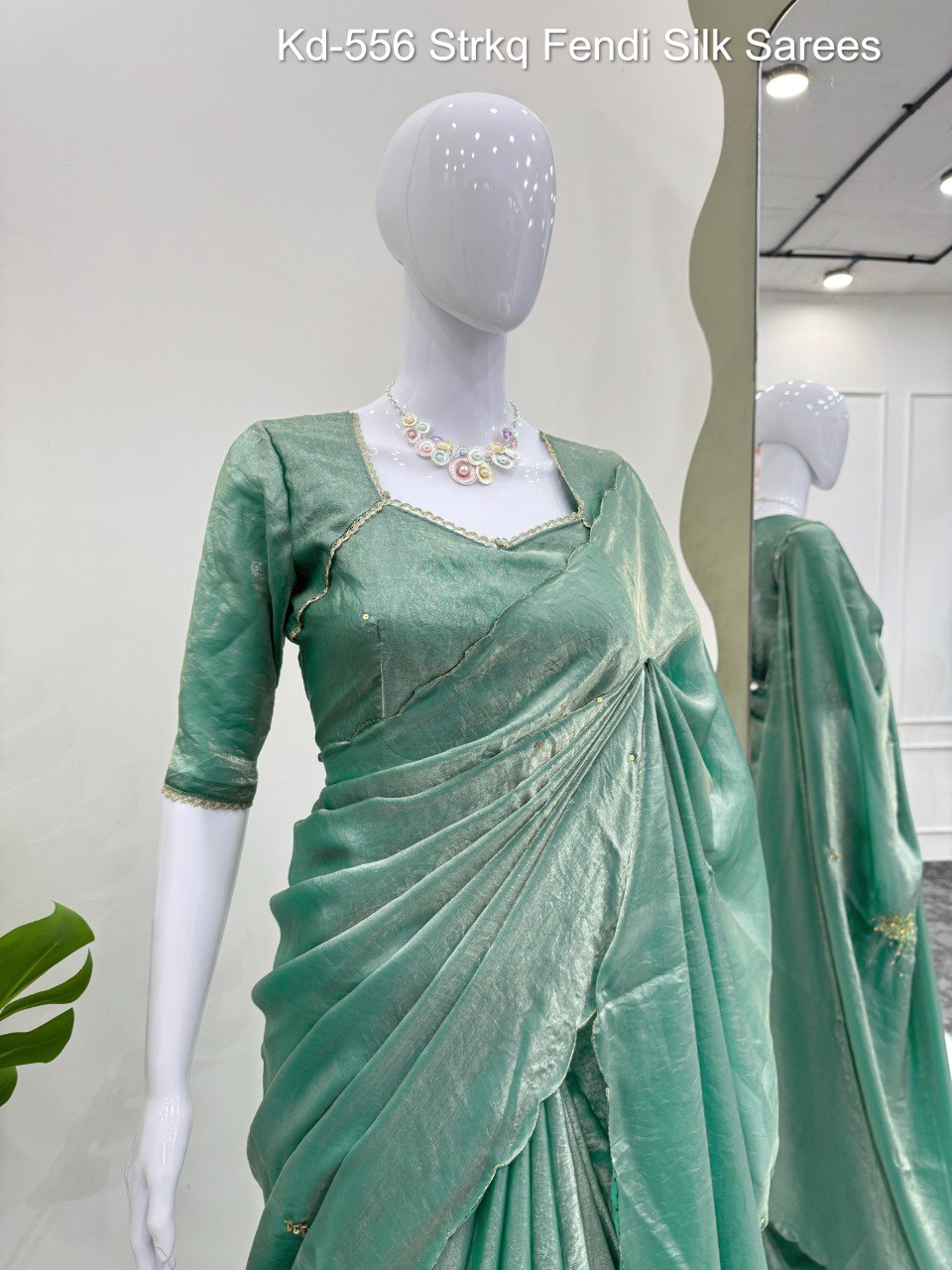 Kd-556 Strkq Fendi Silk Sarees