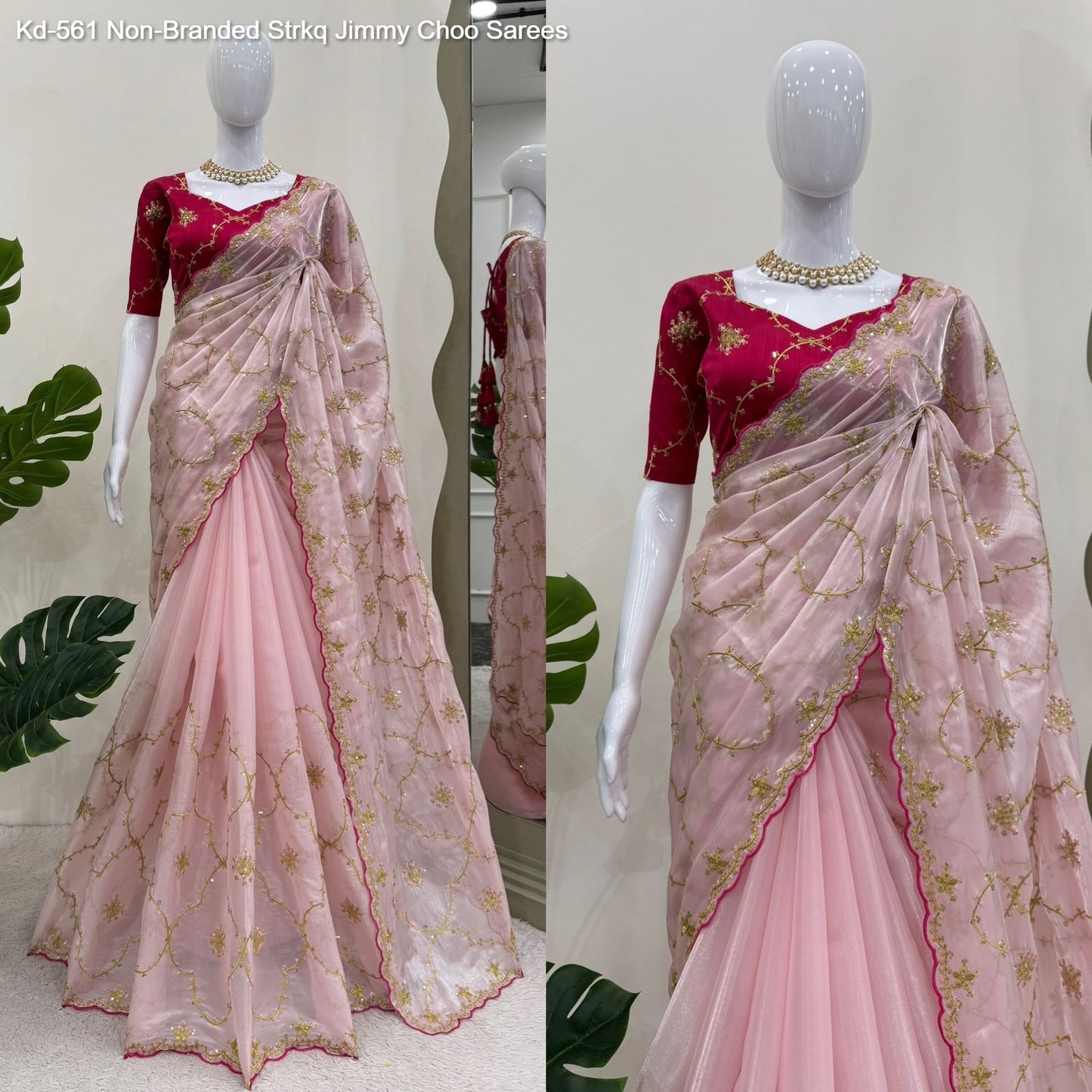 Kd-561 Non-Branded Strkq Jimmy Choo Sarees