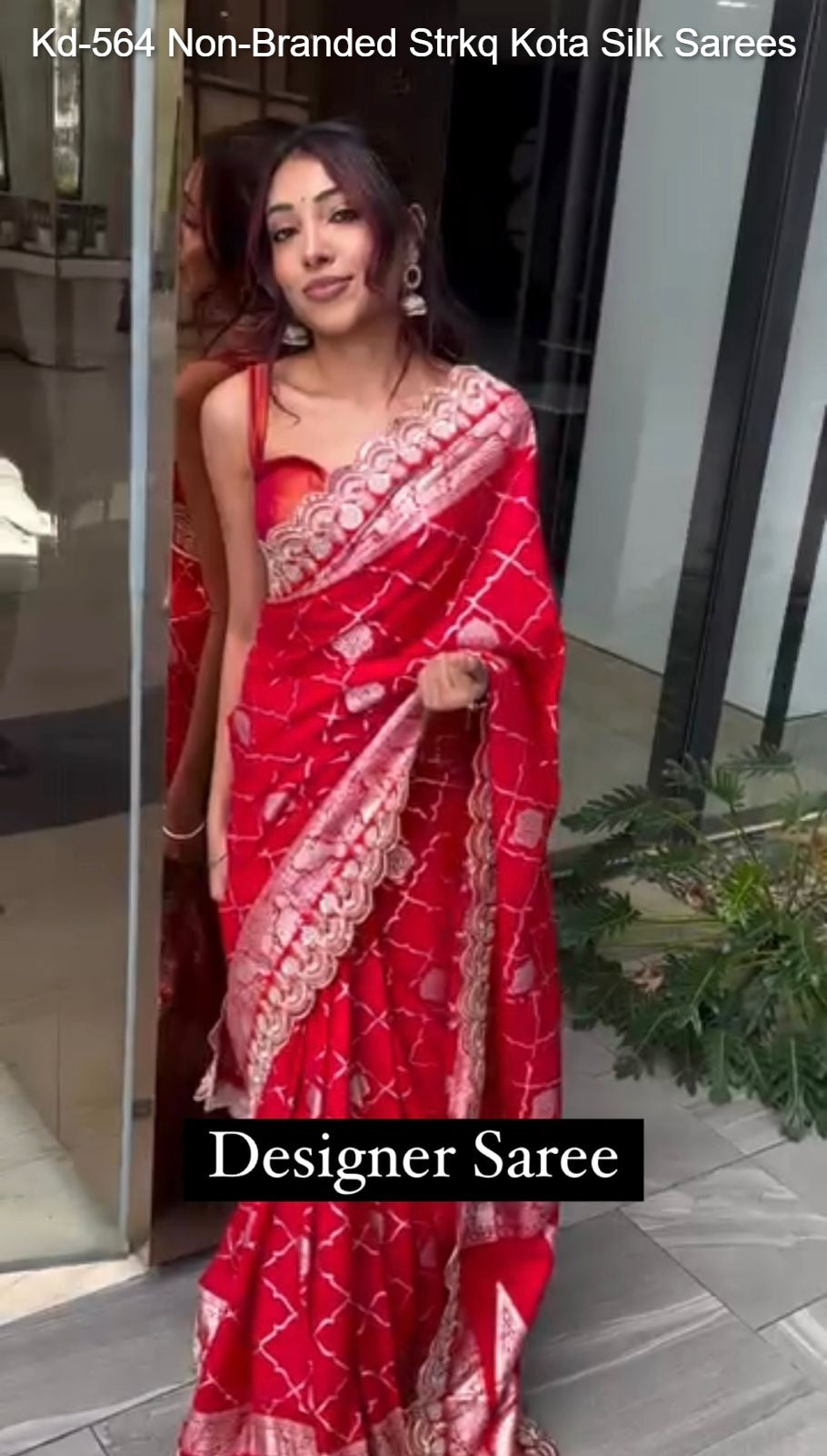 Kd-564 Non-Branded Strkq Kota Silk Sarees