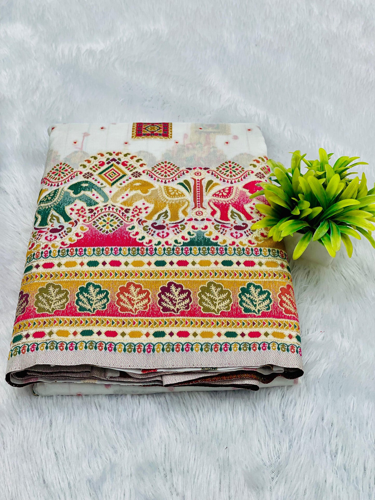 Khayana Non-Branded Stmah Pashmina Silk Sarees