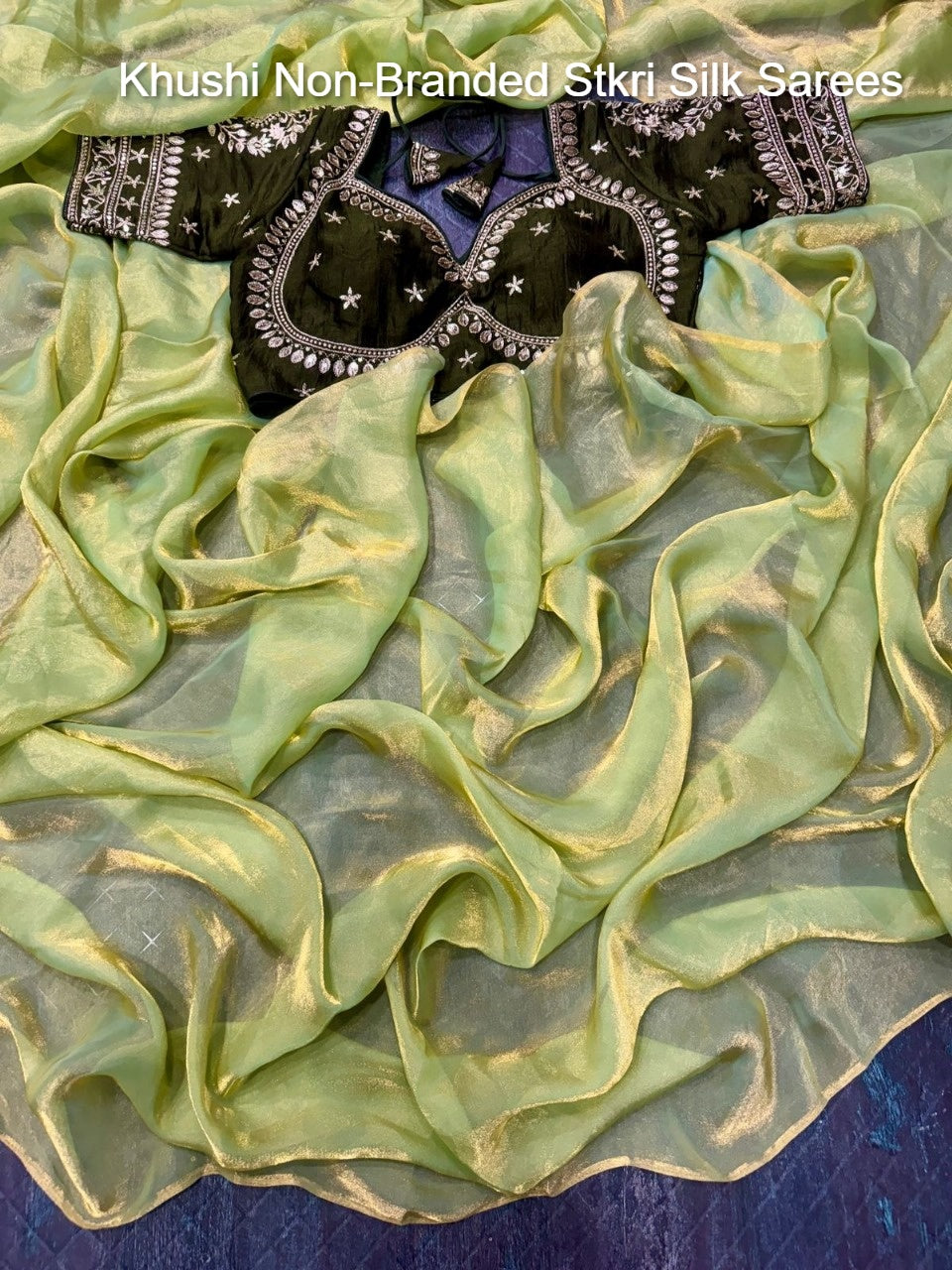 Khushi Non-Branded Stkri Silk Sarees