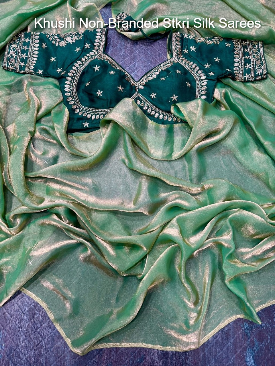 Khushi Non-Branded Stkri Silk Sarees