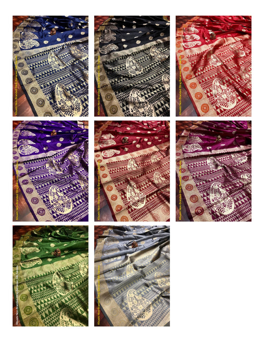 Khushi Non-Branded Straj Banarasi Silk Sarees