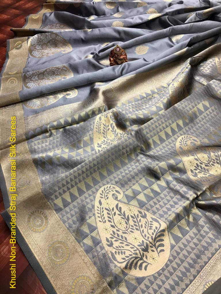 Khushi Non-Branded Straj Banarasi Silk Sarees