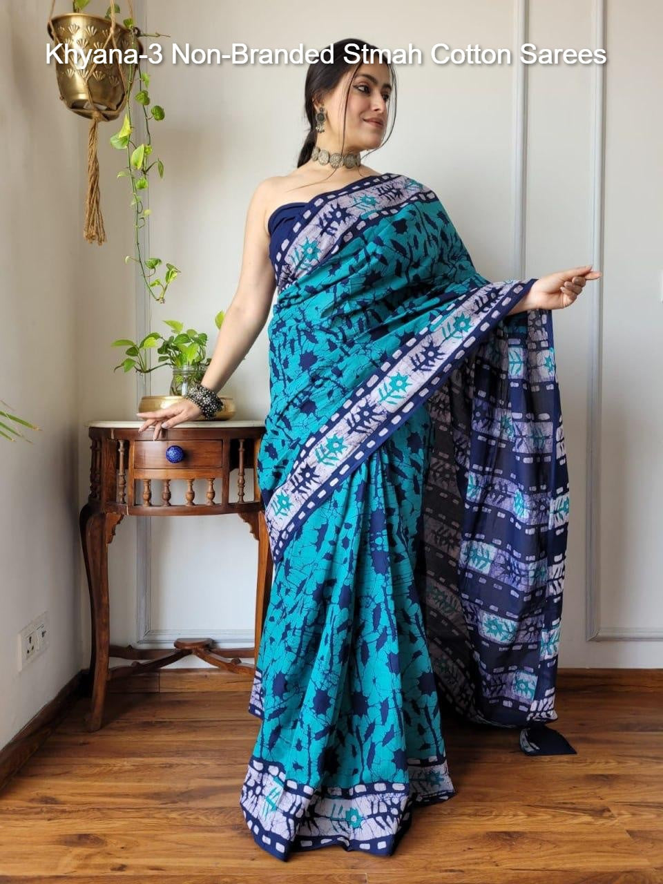 Khyana-3 Non-Branded Stmah Cotton Sarees