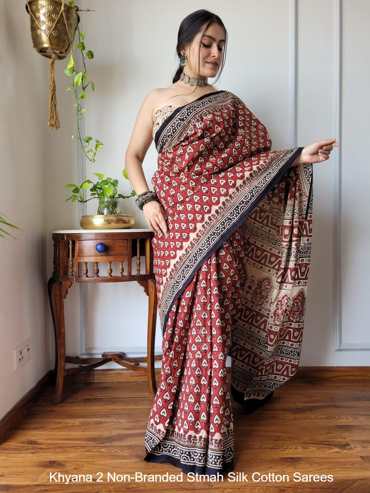 Khyana 2 Non-Branded Stmah Silk Cotton Sarees