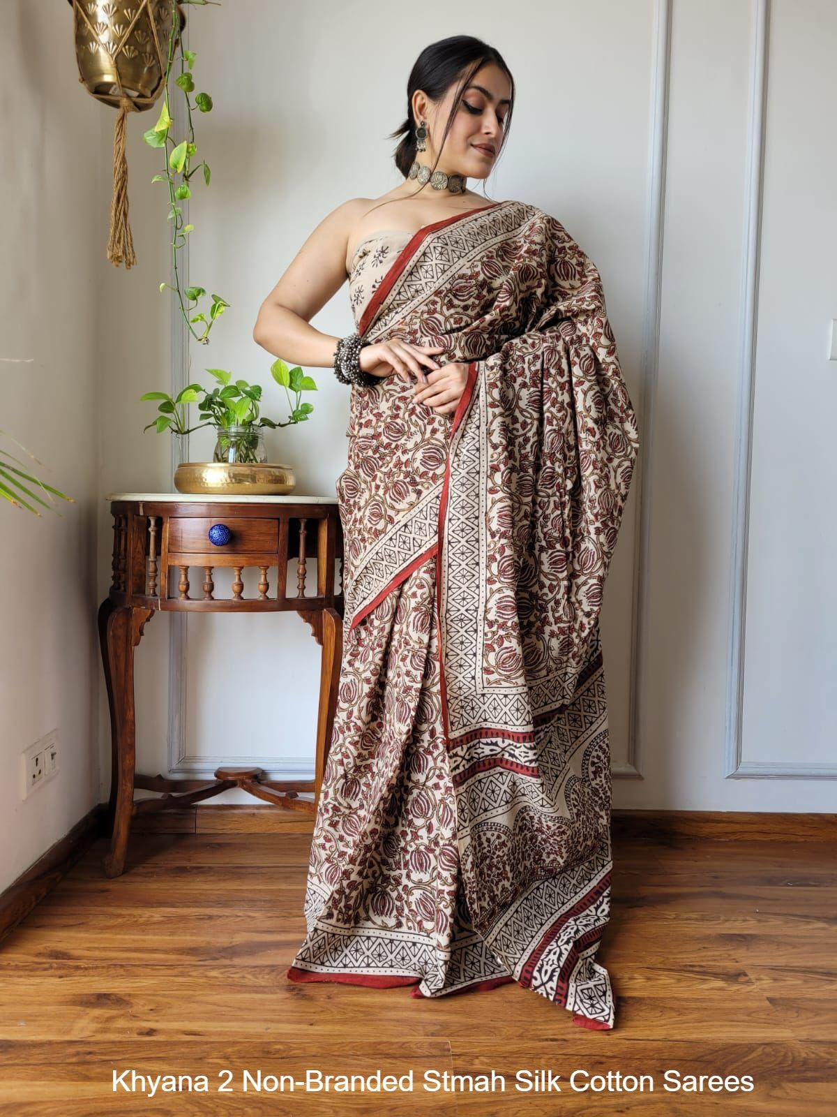 Khyana 2 Non-Branded Stmah Silk Cotton Sarees