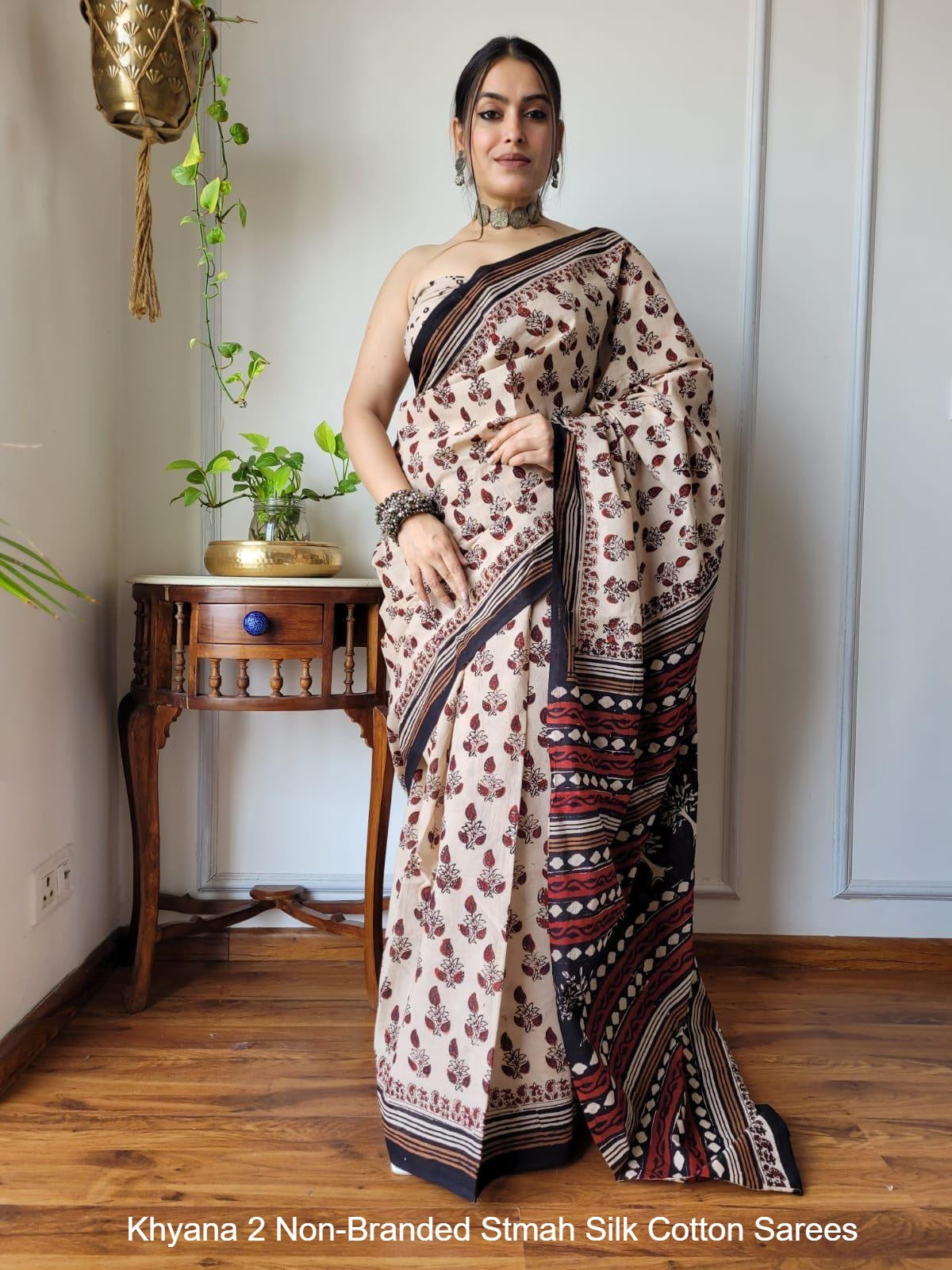 Khyana 2 Non-Branded Stmah Silk Cotton Sarees