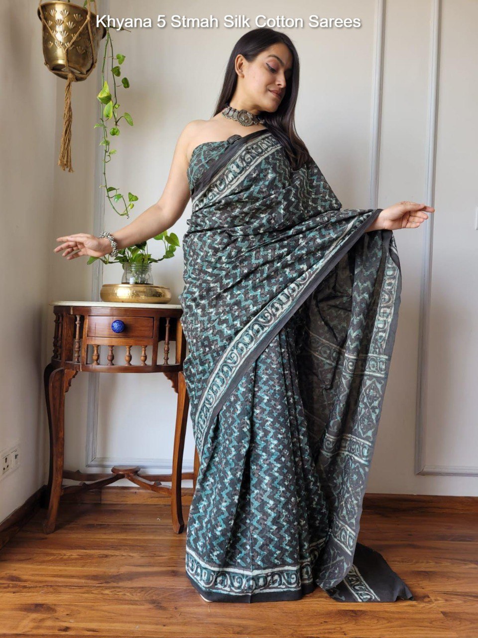 Khyana 5 Stmah Silk Cotton Sarees